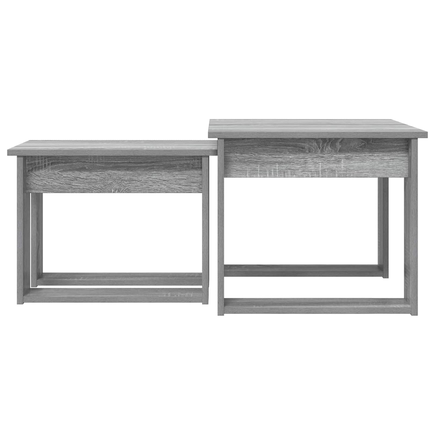 Koffietafel Set 2 pcs Grijs Sonoma Bewerkt hout is nu te koop bij PeponiXL, paradijselijk wonen!