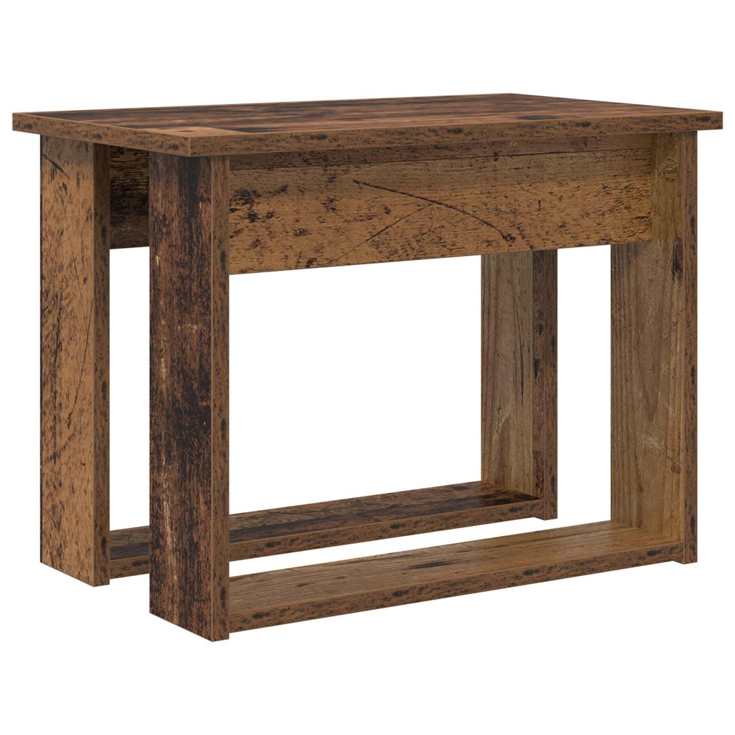 Koffietafel Set 2 pcs Oudhout Bewerkt hout is nu te koop bij PeponiXL, paradijselijk wonen!
