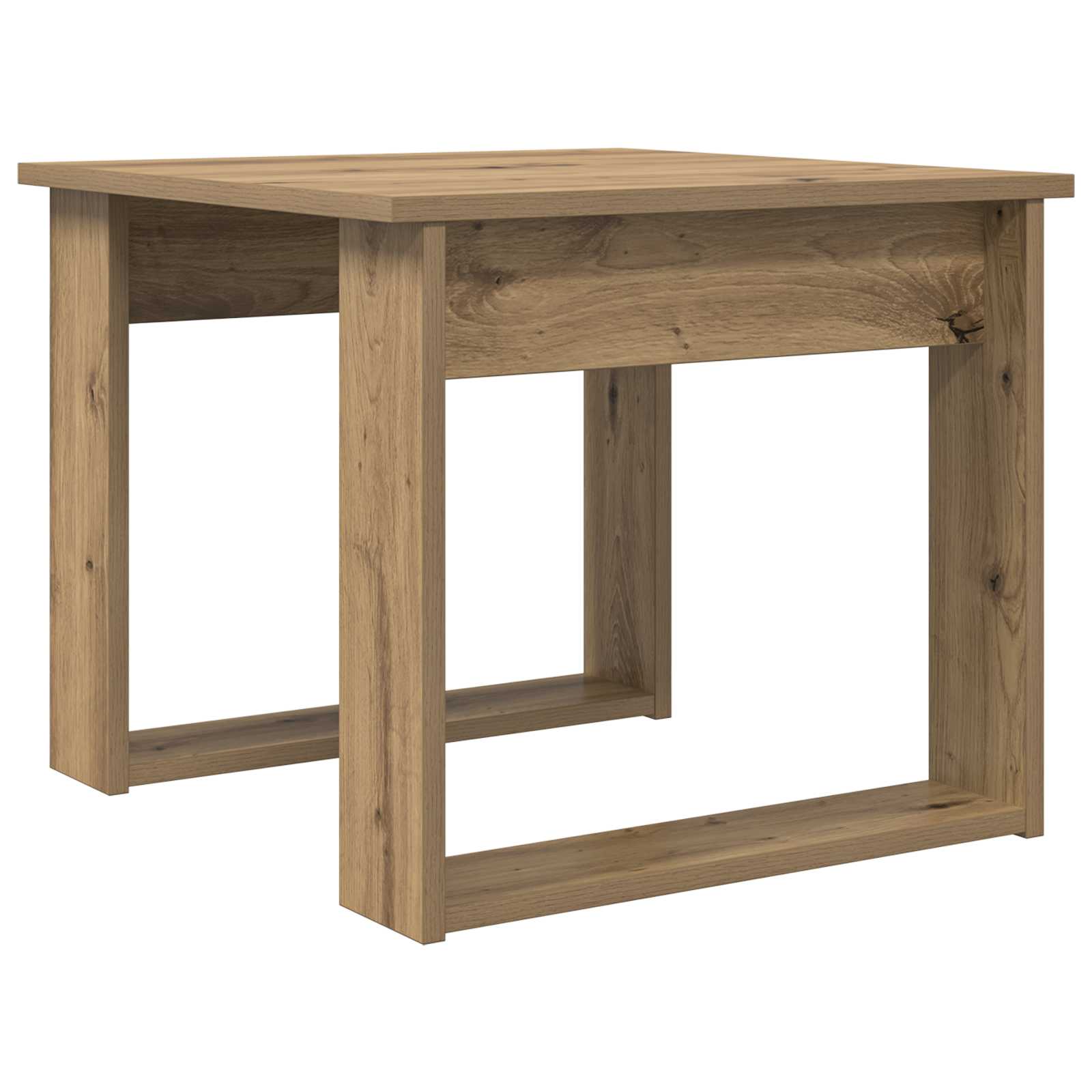 Koffietafel Set 2 pcs Artisan Eiken Bewerkt hout is nu te koop bij PeponiXL, paradijselijk wonen!