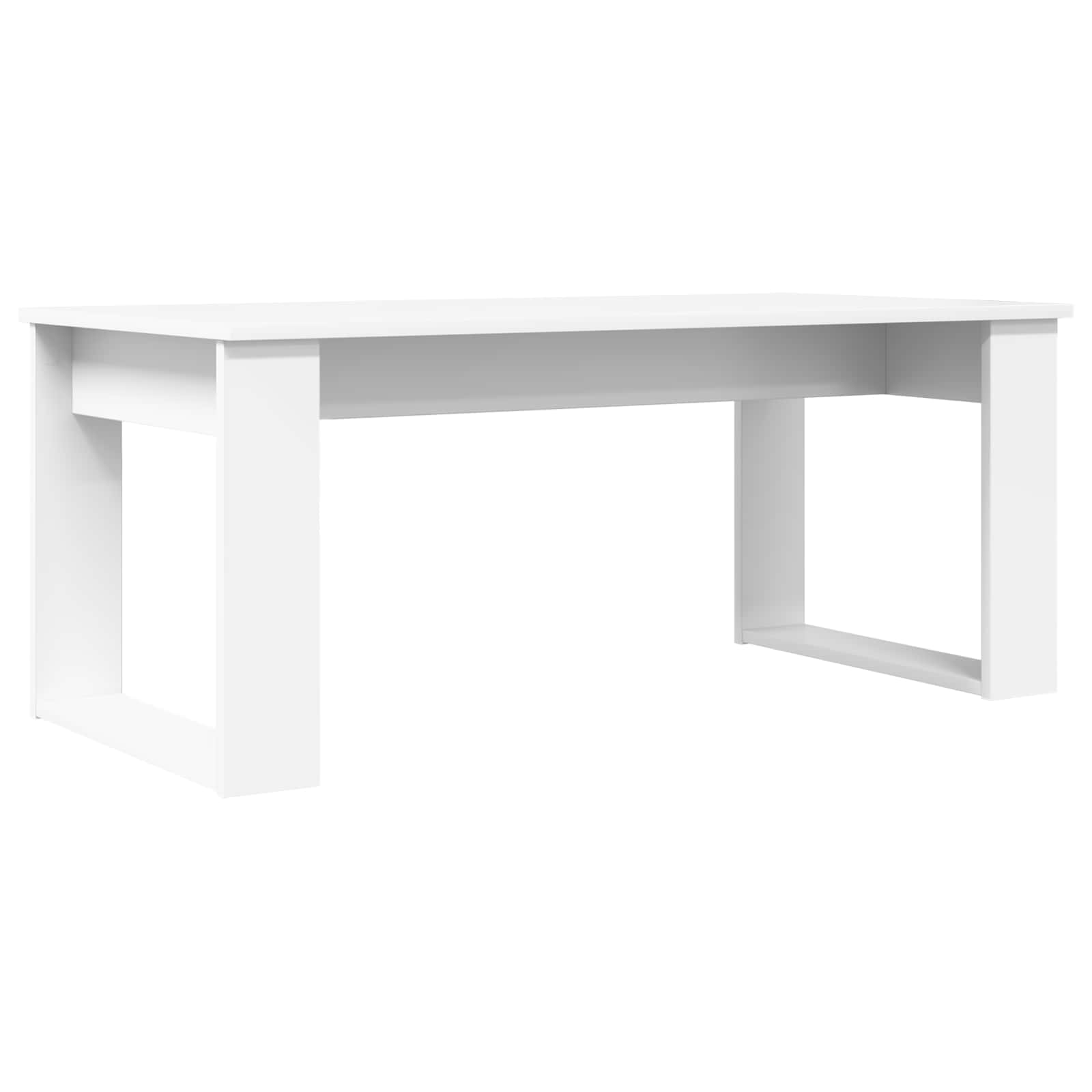 Koffietafel Set 2 pcs Wit Bewerkt hout is nu te koop bij PeponiXL, paradijselijk wonen!