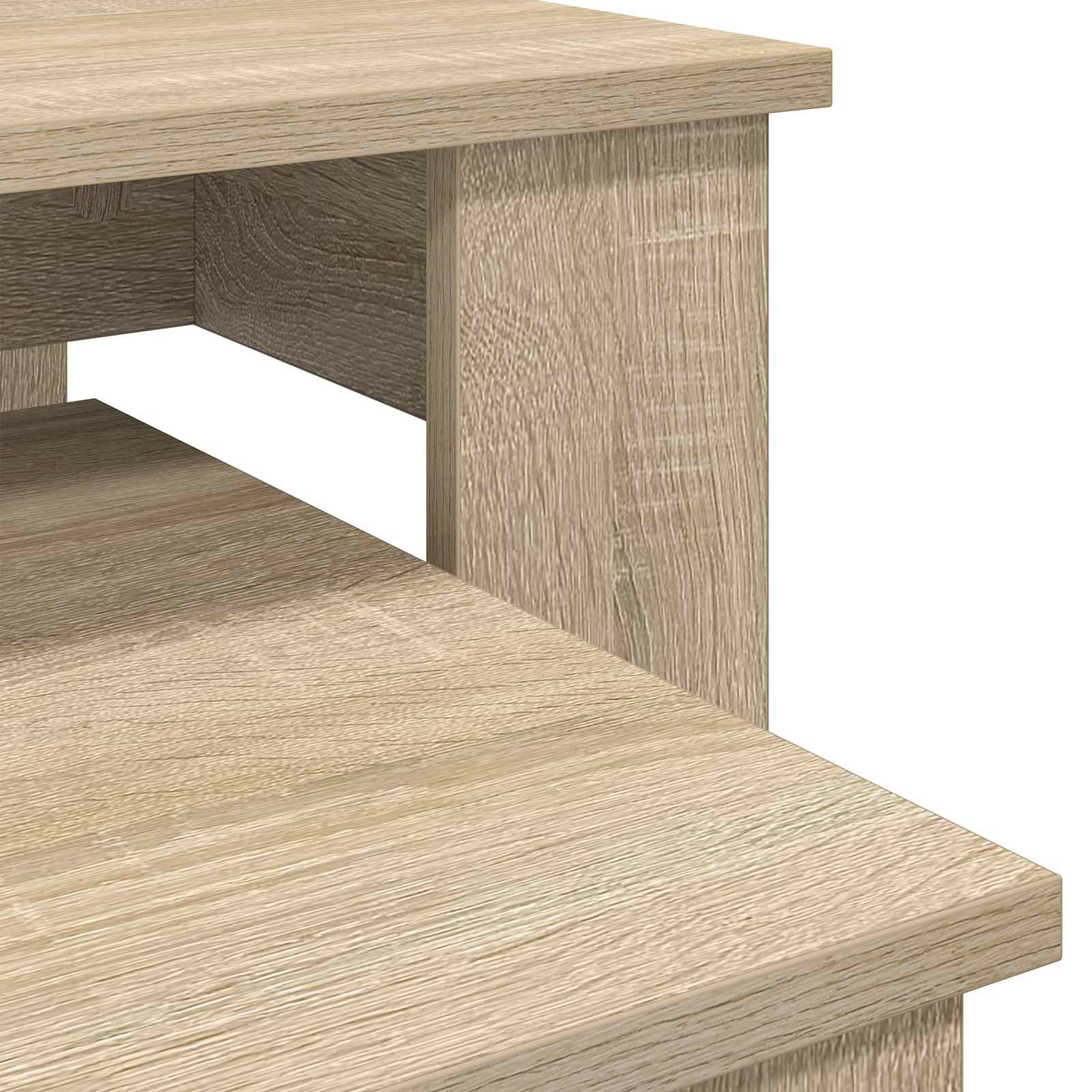 Koffietafel Set 2 pcs Sonoma Eiken Bewerkt hout is nu te koop bij PeponiXL, paradijselijk wonen!