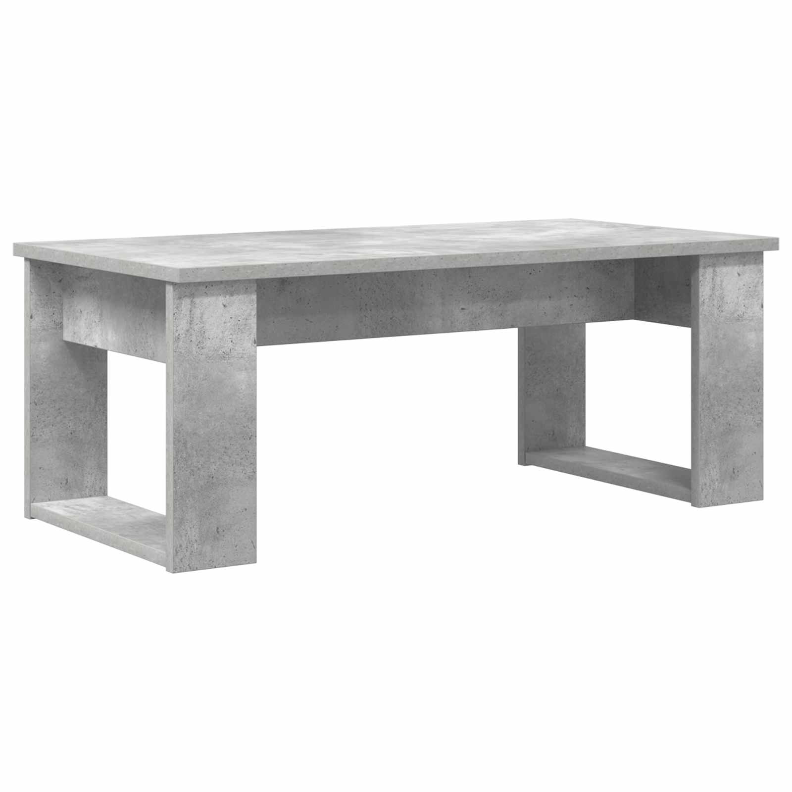 Koffietafel Set 2 pcs Beton Grijs Bewerkt hout is nu te koop bij PeponiXL, paradijselijk wonen!