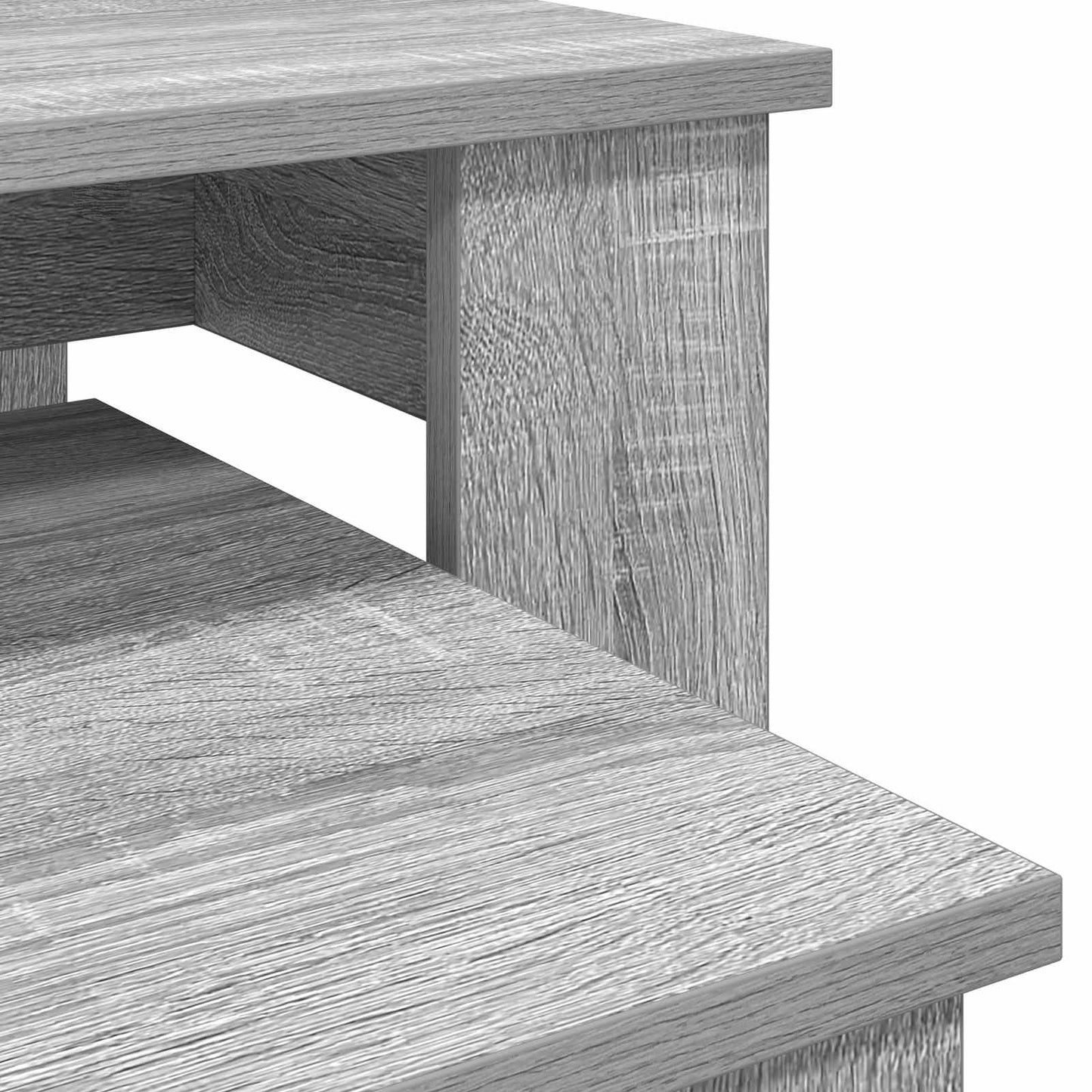 Koffietafel Set 2 pcs Grijs Sonoma Bewerkt hout is nu te koop bij PeponiXL, paradijselijk wonen!