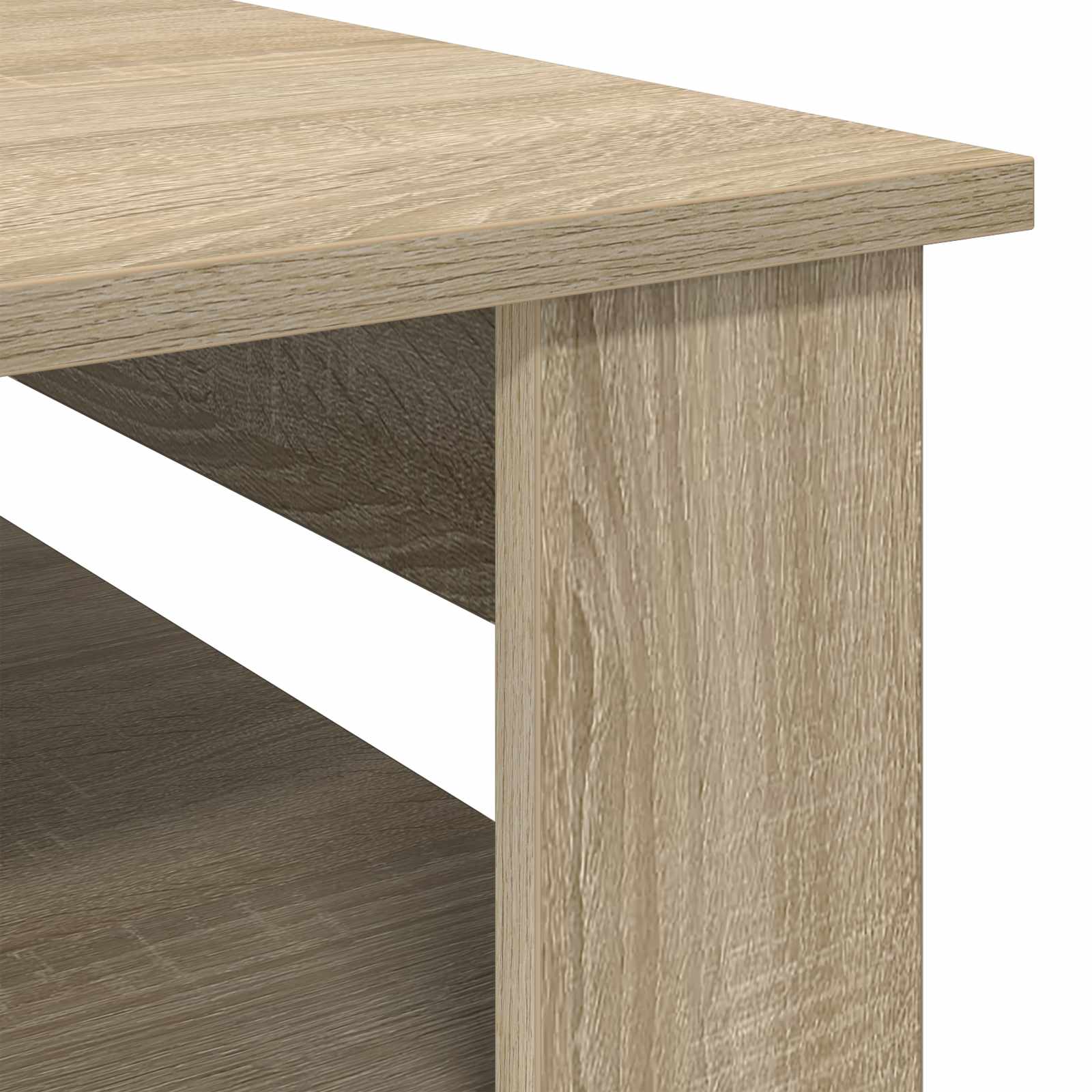 Salontafel met opslag Sonoma Eiken 64 x 54 x 44 cm Bewerkt hout is nu te koop bij PeponiXL, paradijselijk wonen!