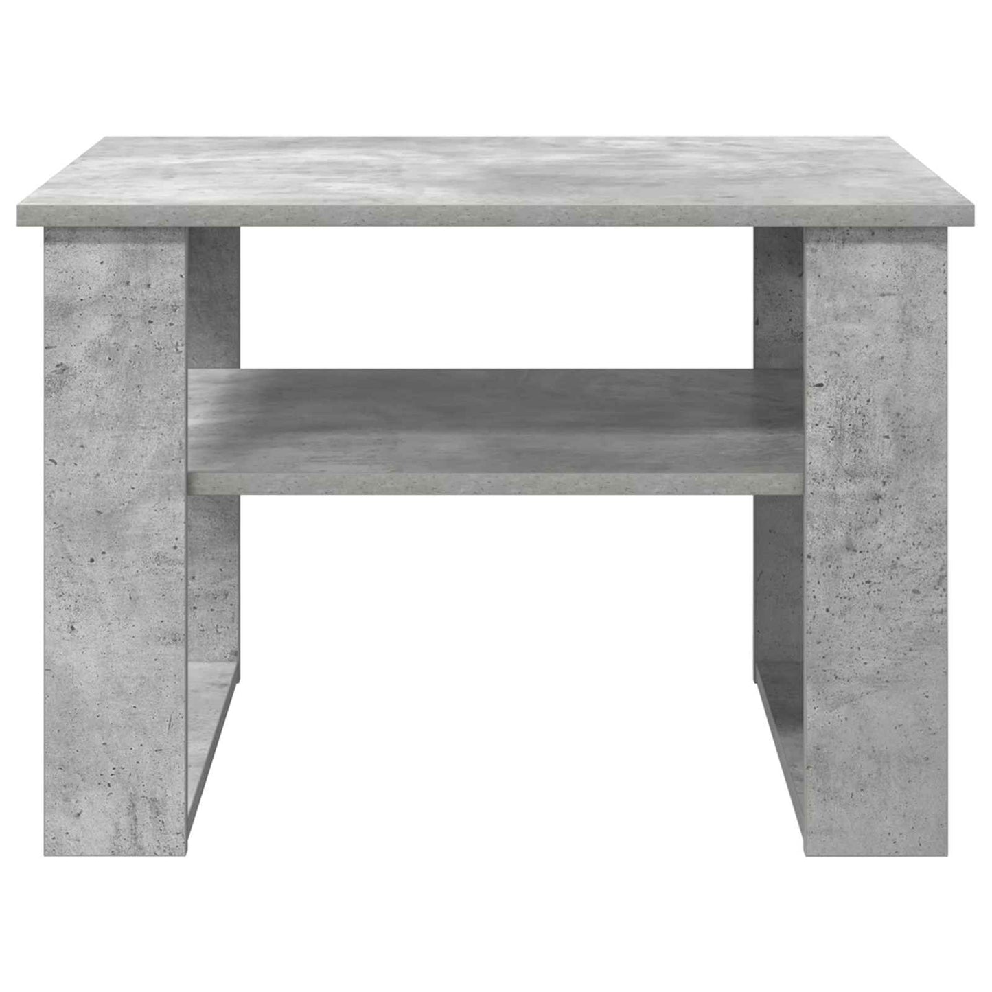 Salontafel met opslag Beton Grijs 64 x 54 x 44 cm Bewerkt hout is nu te koop bij PeponiXL, paradijselijk wonen!
