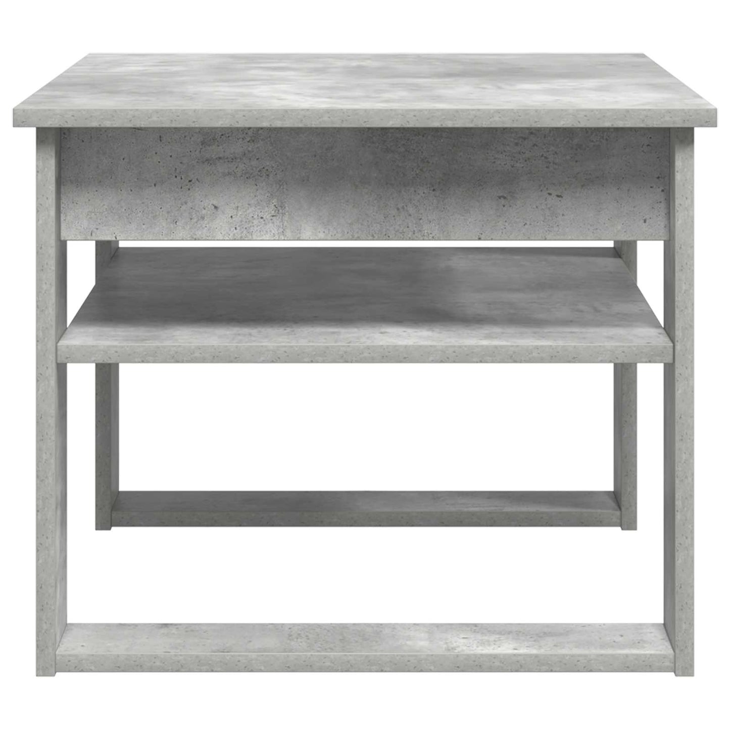 Salontafel met opslag Beton Grijs 64 x 54 x 44 cm Bewerkt hout is nu te koop bij PeponiXL, paradijselijk wonen!