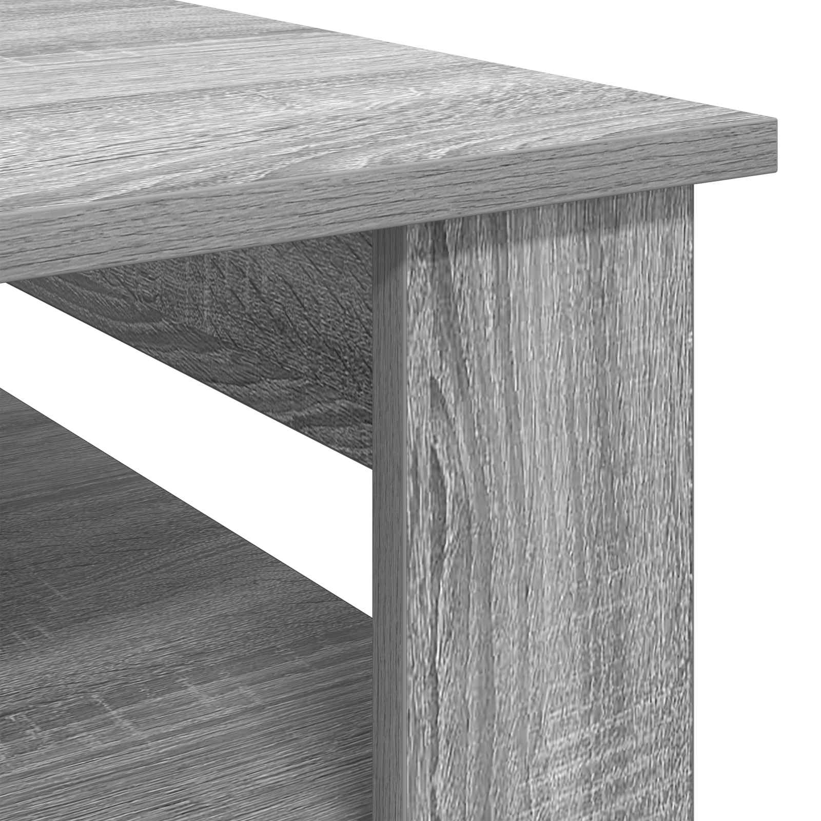 Salontafel met opslag Grijs Sonoma 64 x 54 x 44 cm Bewerkt hout is nu te koop bij PeponiXL, paradijselijk wonen!