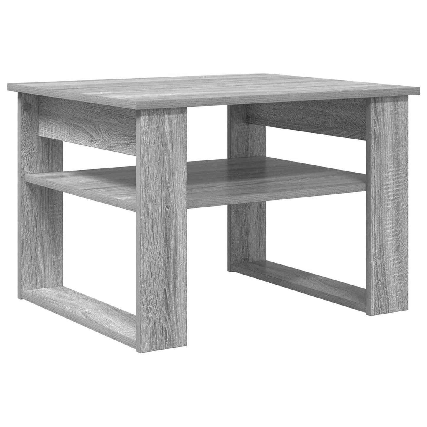 Salontafel met opslag Grijs Sonoma 64 x 54 x 44 cm Bewerkt hout is nu te koop bij PeponiXL, paradijselijk wonen!