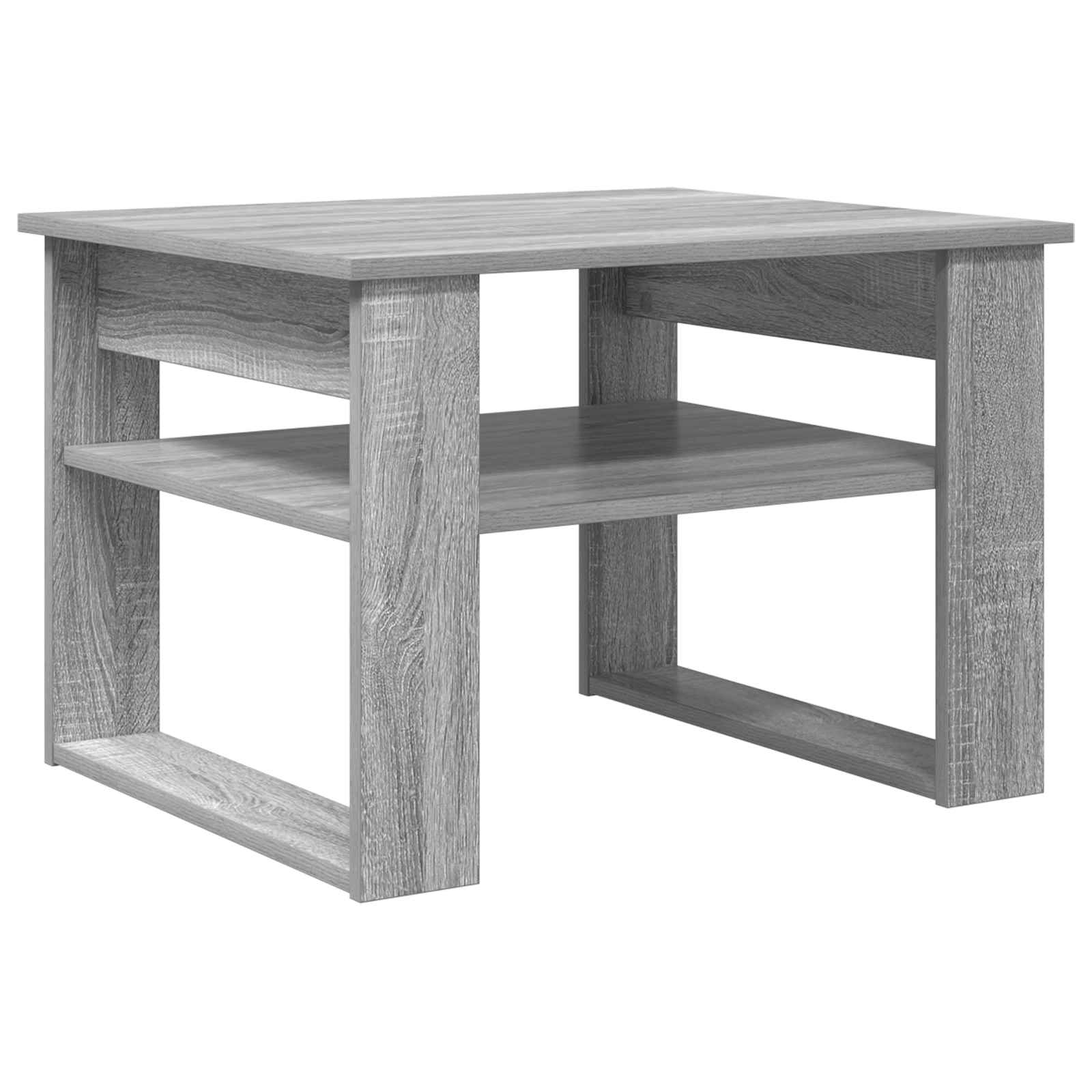 Salontafel met opslag Grijs Sonoma 64 x 54 x 44 cm Bewerkt hout is nu te koop bij PeponiXL, paradijselijk wonen!