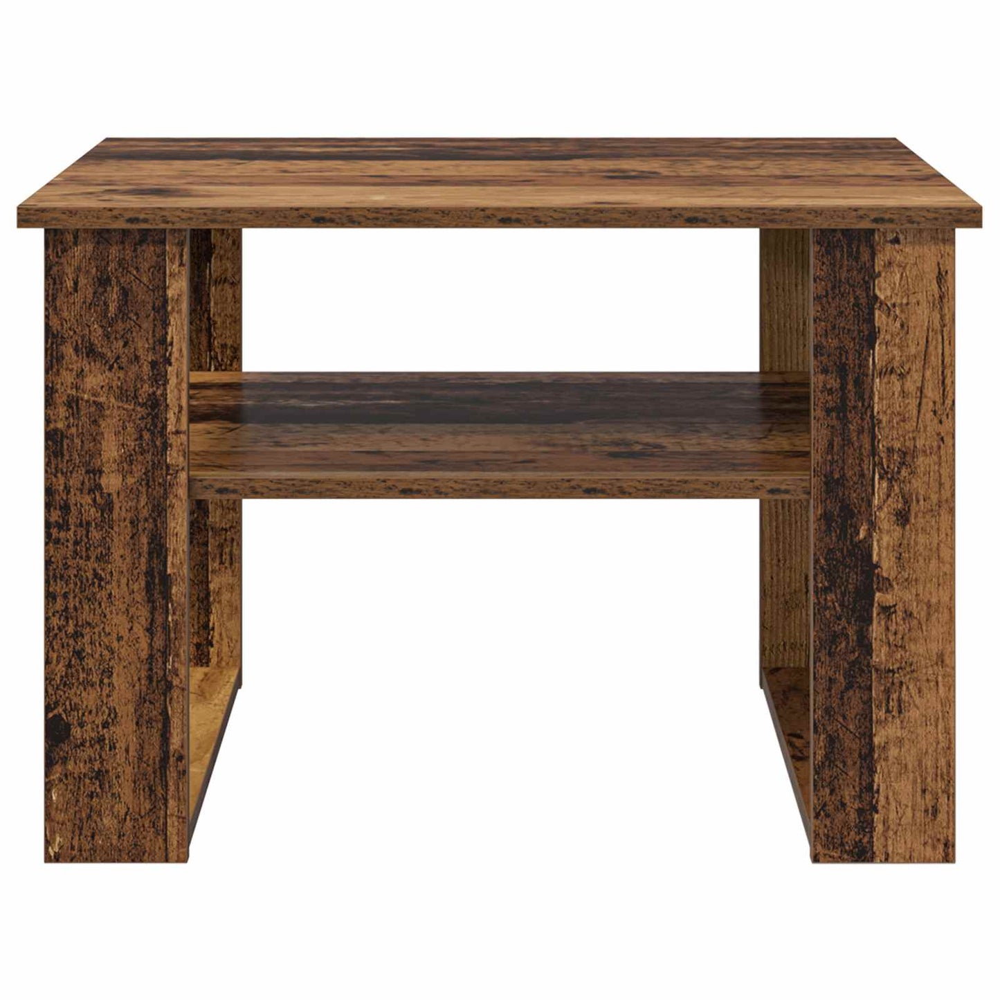 Salontafel met opslag Oudhout 64 x 54 x 44 cm Bewerkt hout is nu te koop bij PeponiXL, paradijselijk wonen!