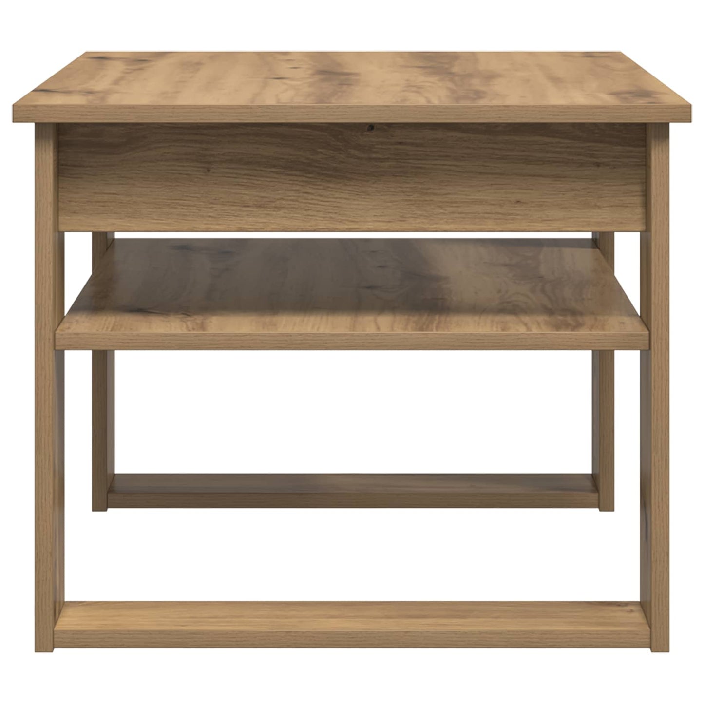 Salontafel Artisan Eiken 64 x 54 x 44 cm Bewerkt hout is nu te koop bij PeponiXL, paradijselijk wonen!