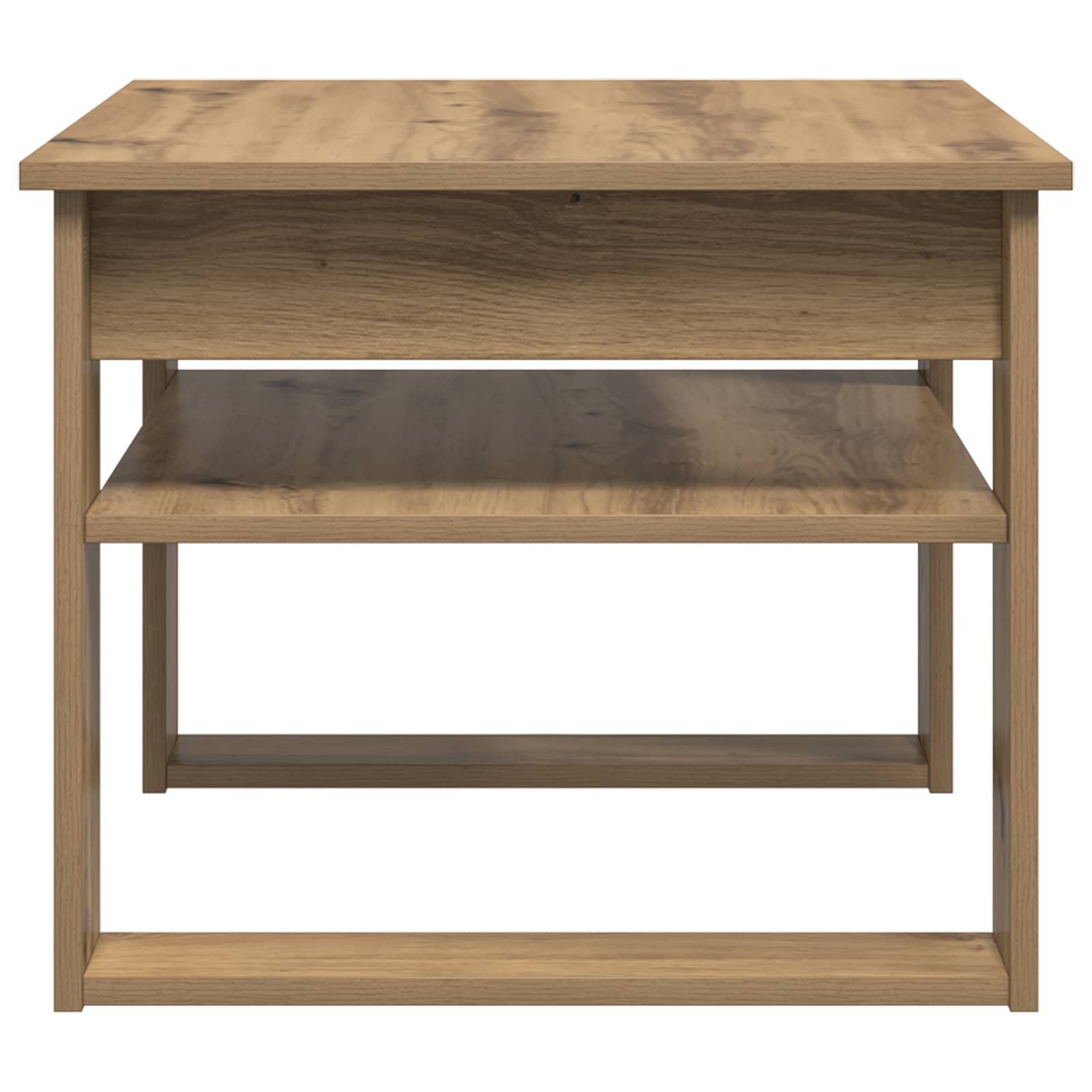 Salontafel Artisan Eiken 64 x 54 x 44 cm Bewerkt hout is nu te koop bij PeponiXL, paradijselijk wonen!