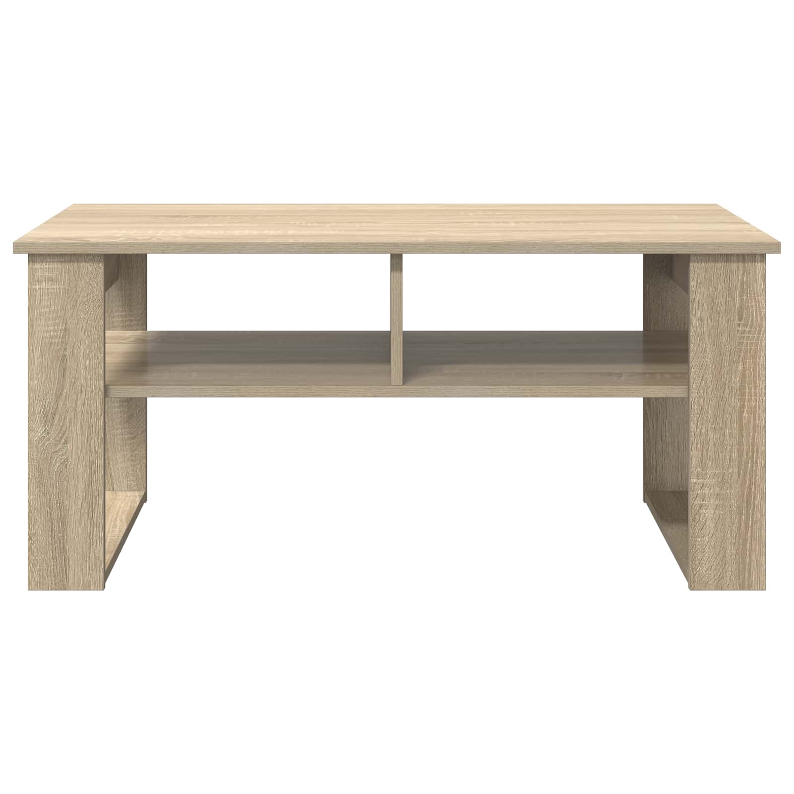Salontafel met opslag Sonoma Eiken 96 x 54 x 44 cm Bewerkt hout is nu te koop bij PeponiXL, paradijselijk wonen!
