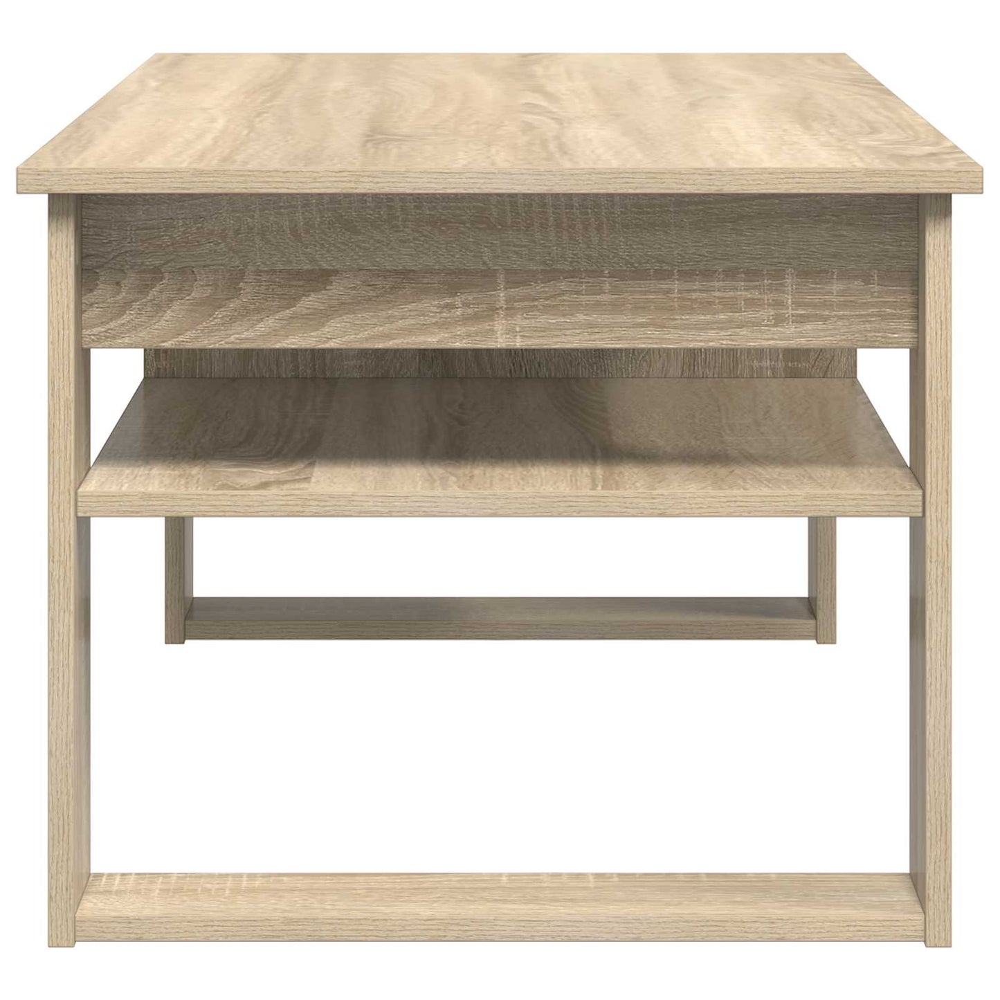 Salontafel met opslag Sonoma Eiken 96 x 54 x 44 cm Bewerkt hout is nu te koop bij PeponiXL, paradijselijk wonen!