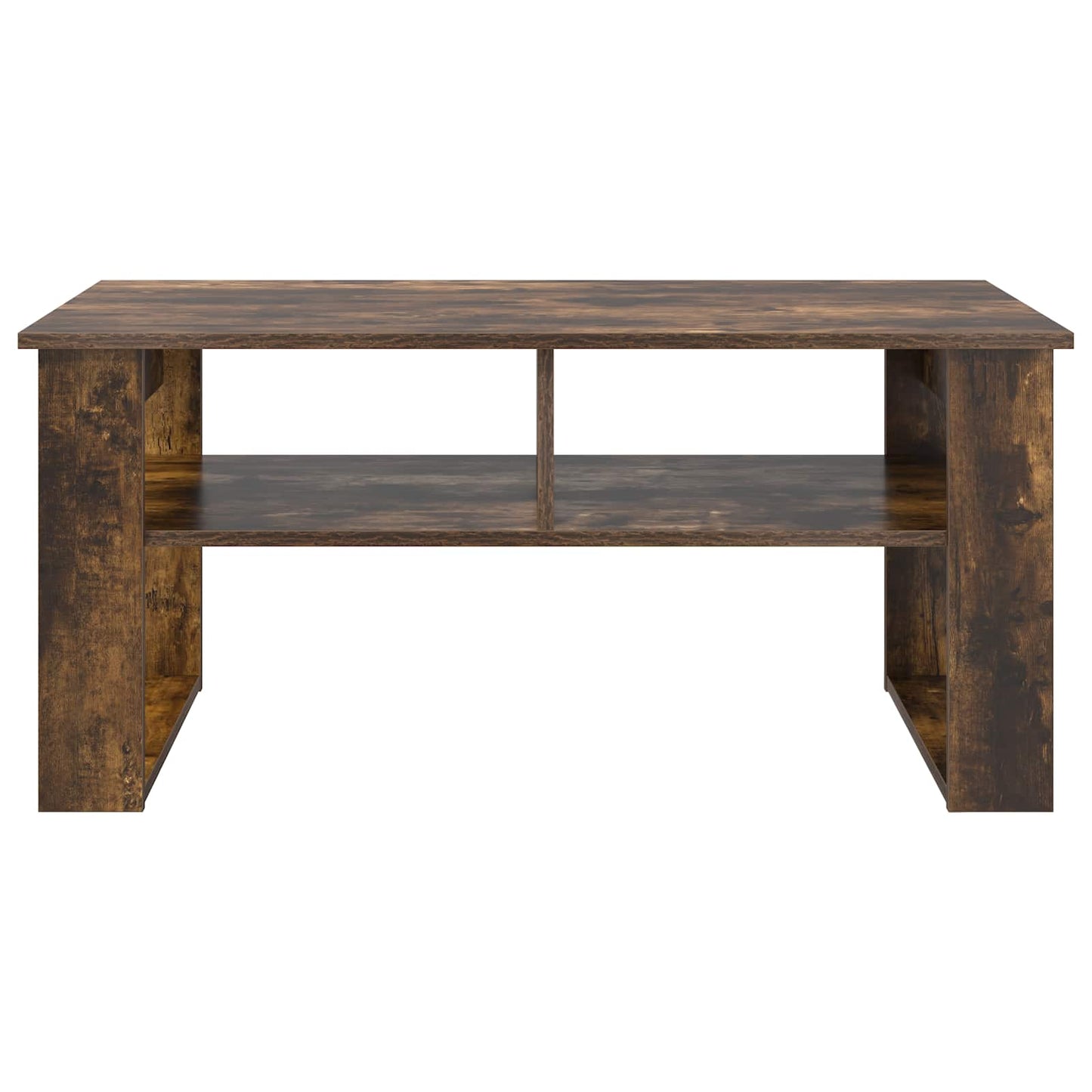 Salontafel Gerookt eiken 96 x 54 x 44 cm Bewerkt hout is nu te koop bij PeponiXL, paradijselijk wonen!