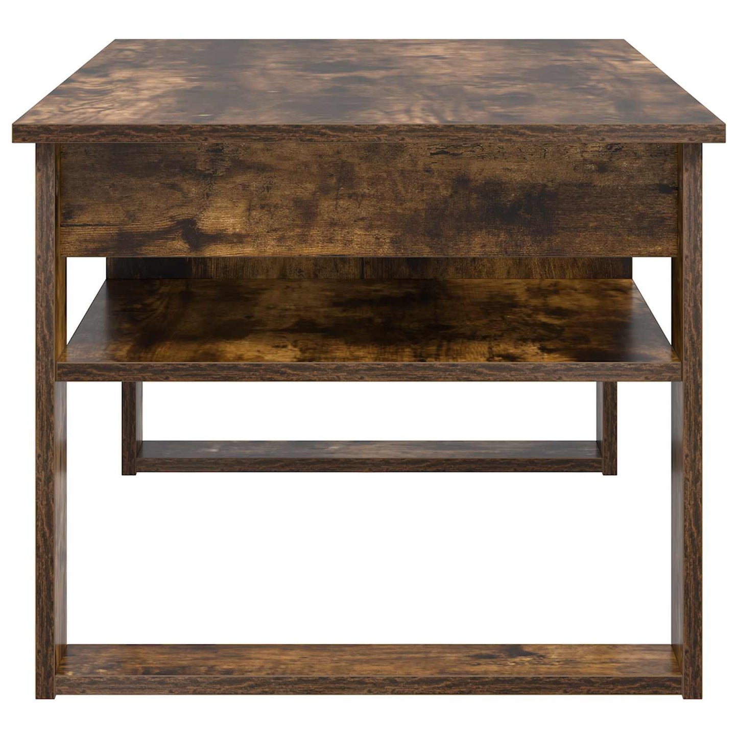 Salontafel Gerookt eiken 96 x 54 x 44 cm Bewerkt hout is nu te koop bij PeponiXL, paradijselijk wonen!