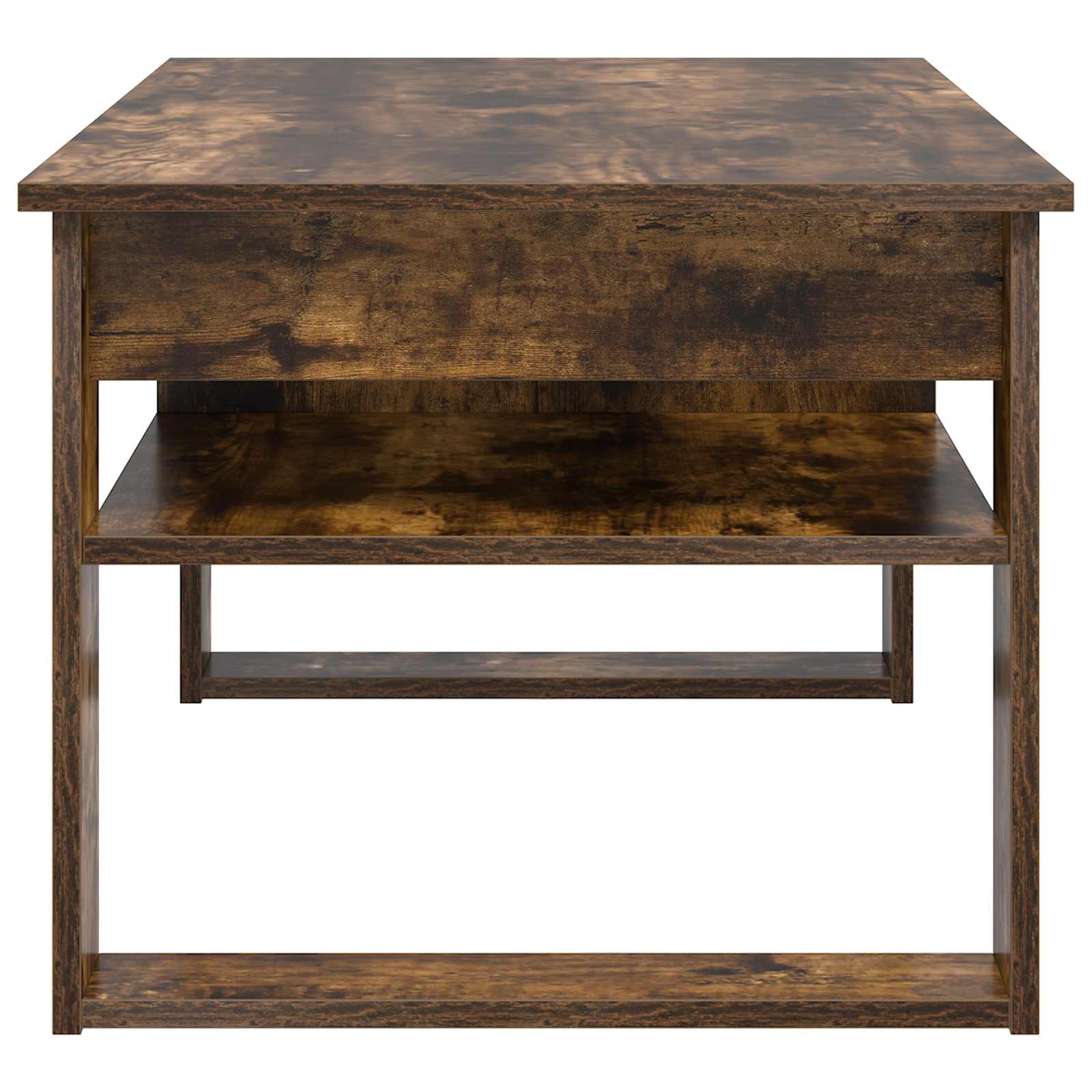 Salontafel Gerookt eiken 96 x 54 x 44 cm Bewerkt hout is nu te koop bij PeponiXL, paradijselijk wonen!