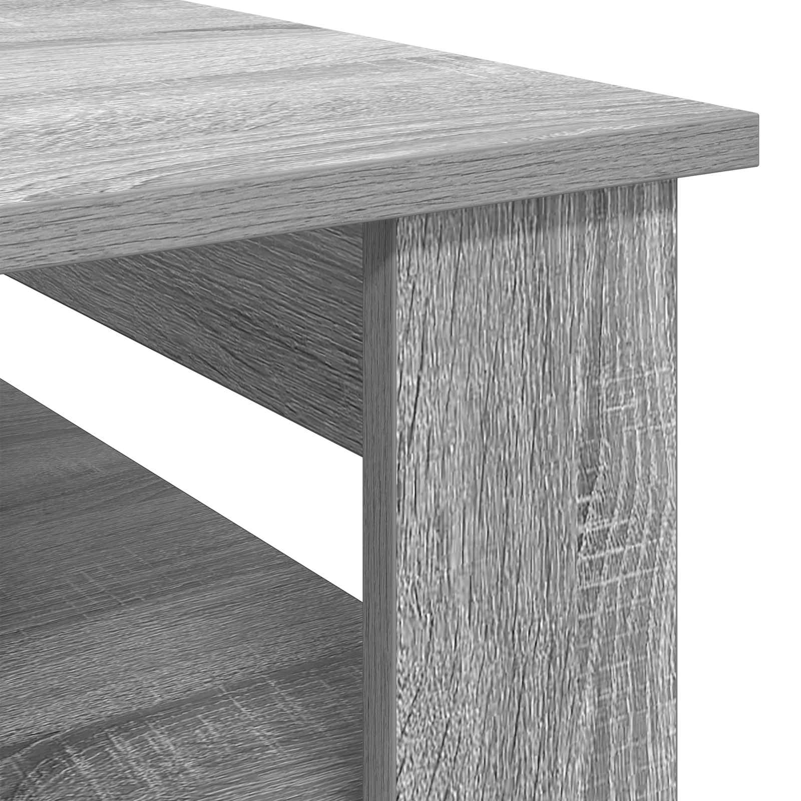 Salontafel met opslag Grijs Sonoma 96 x 54 x 44 cm Bewerkt hout is nu te koop bij PeponiXL, paradijselijk wonen!