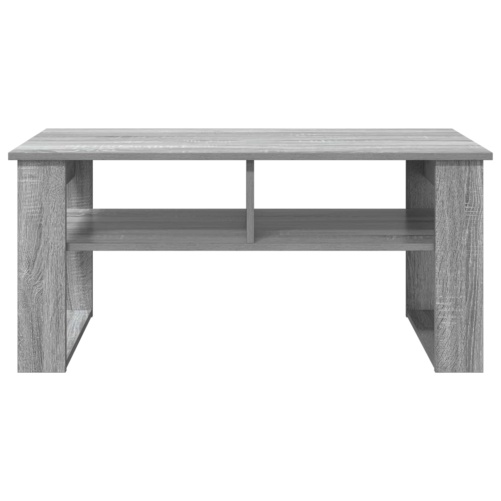 Salontafel met opslag Grijs Sonoma 96 x 54 x 44 cm Bewerkt hout is nu te koop bij PeponiXL, paradijselijk wonen!