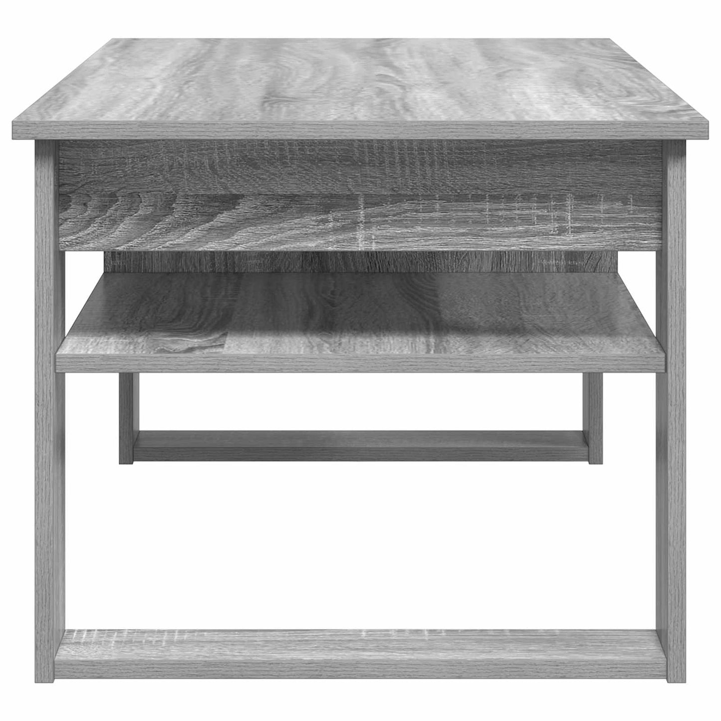 Salontafel met opslag Grijs Sonoma 96 x 54 x 44 cm Bewerkt hout is nu te koop bij PeponiXL, paradijselijk wonen!