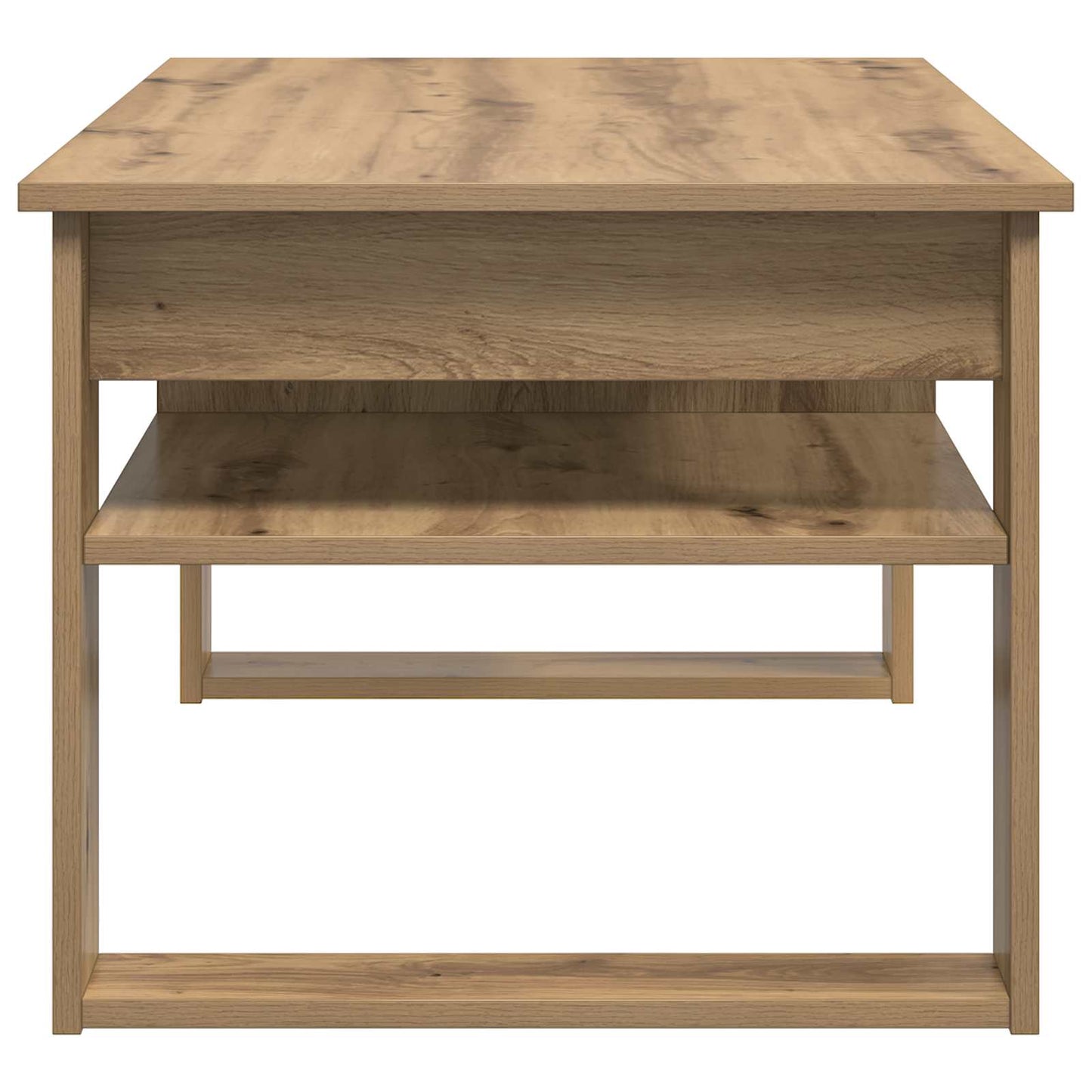 Salontafel Artisan Eiken 96 x 54 x 44 cm Bewerkt hout is nu te koop bij PeponiXL, paradijselijk wonen!