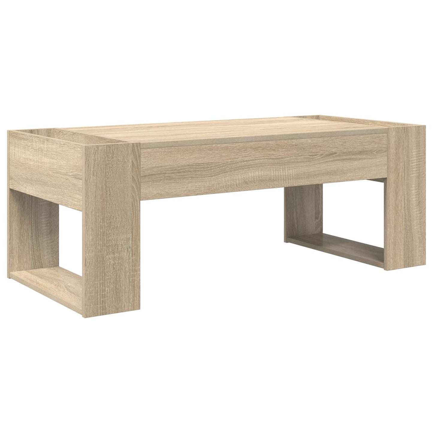 Salontafel Sonoma Eiken 110 x 50 x 41 cm Bewerkt hout is nu te koop bij PeponiXL, paradijselijk wonen!