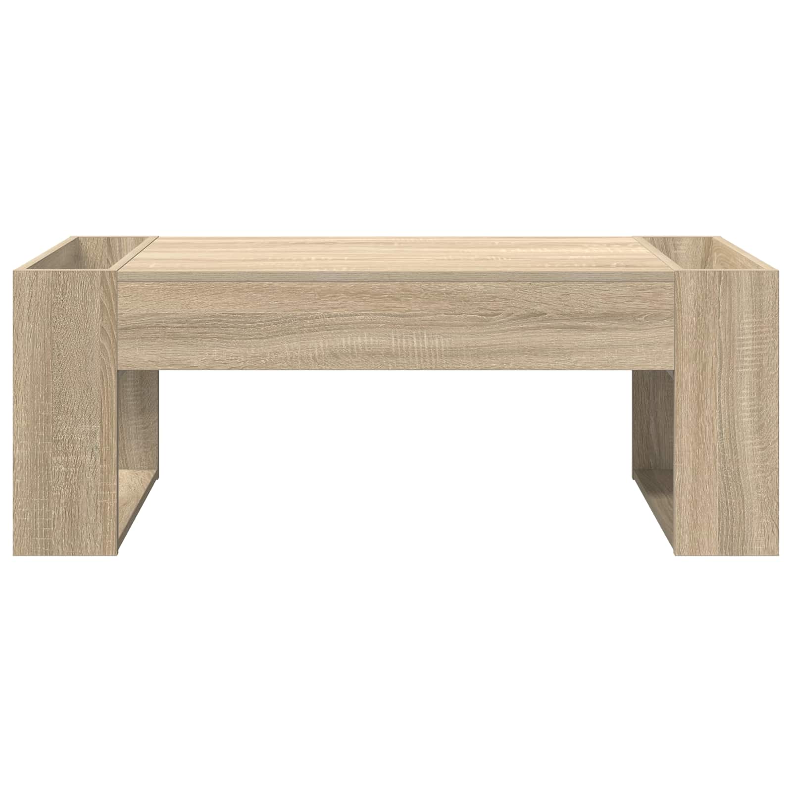 Salontafel Sonoma Eiken 110 x 50 x 41 cm Bewerkt hout is nu te koop bij PeponiXL, paradijselijk wonen!