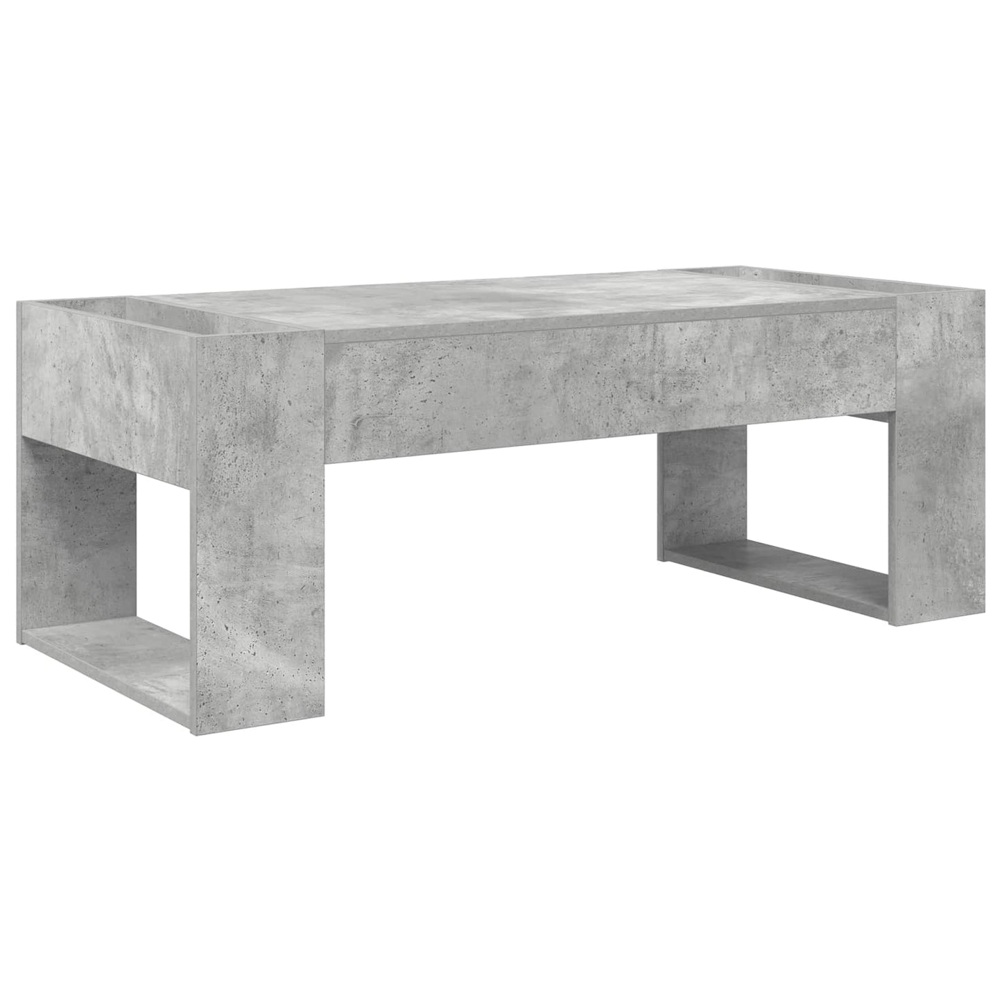Salontafel Beton Grijs 110 x 50 x 41 cm Bewerkt hout is nu te koop bij PeponiXL, paradijselijk wonen!