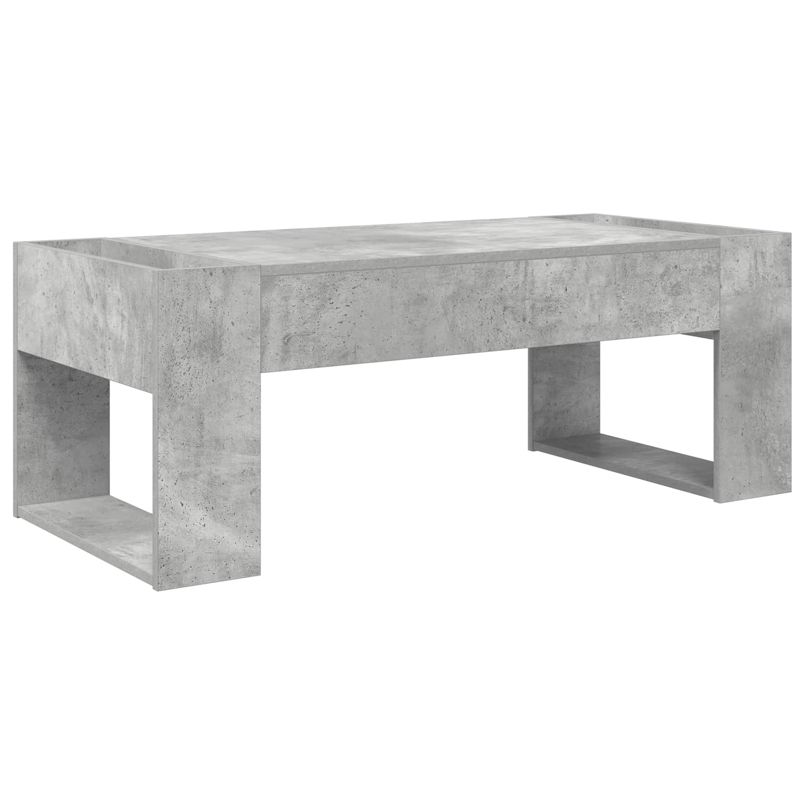 Salontafel Beton Grijs 110 x 50 x 41 cm Bewerkt hout is nu te koop bij PeponiXL, paradijselijk wonen!
