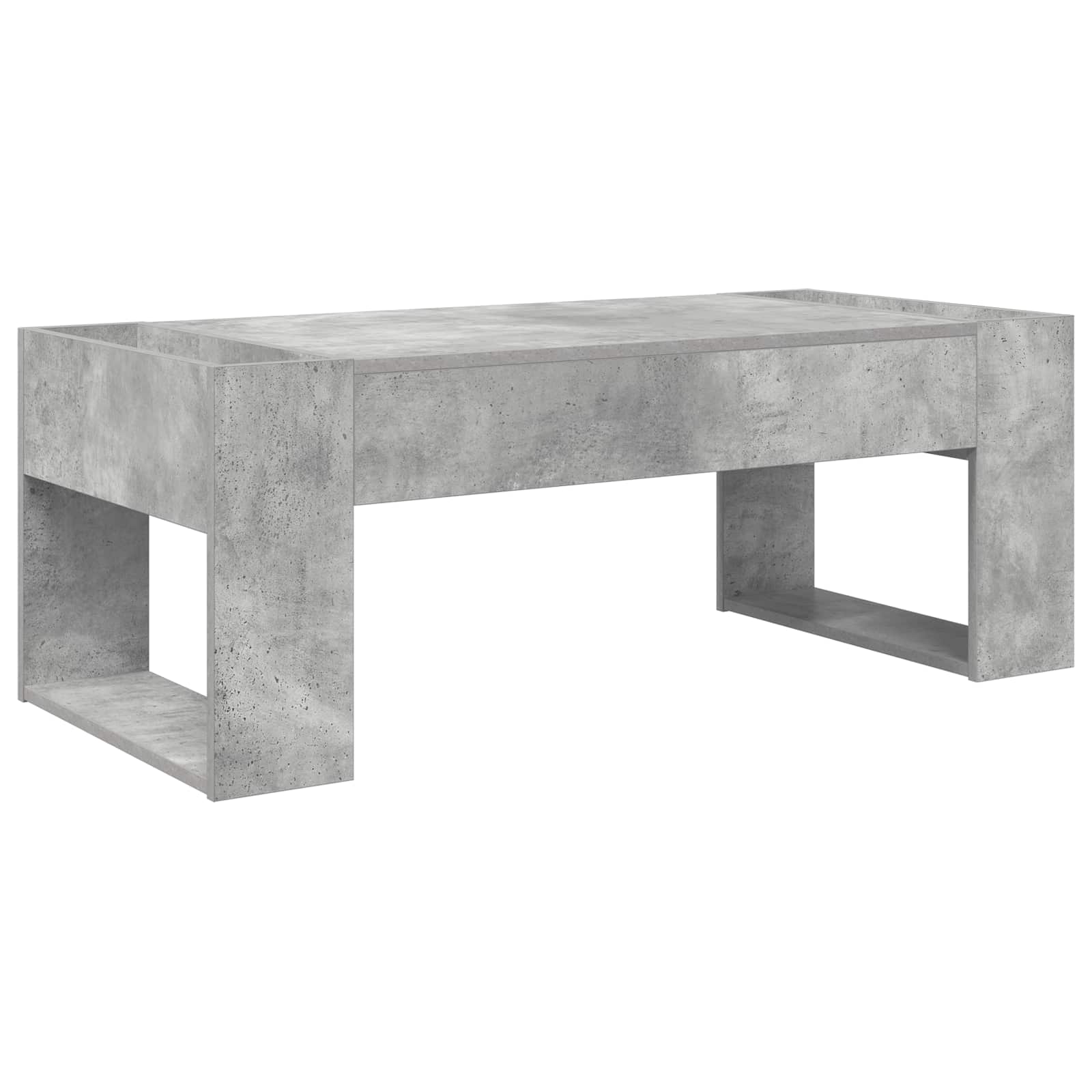 Salontafel Beton Grijs 110 x 50 x 41 cm Bewerkt hout is nu te koop bij PeponiXL, paradijselijk wonen!