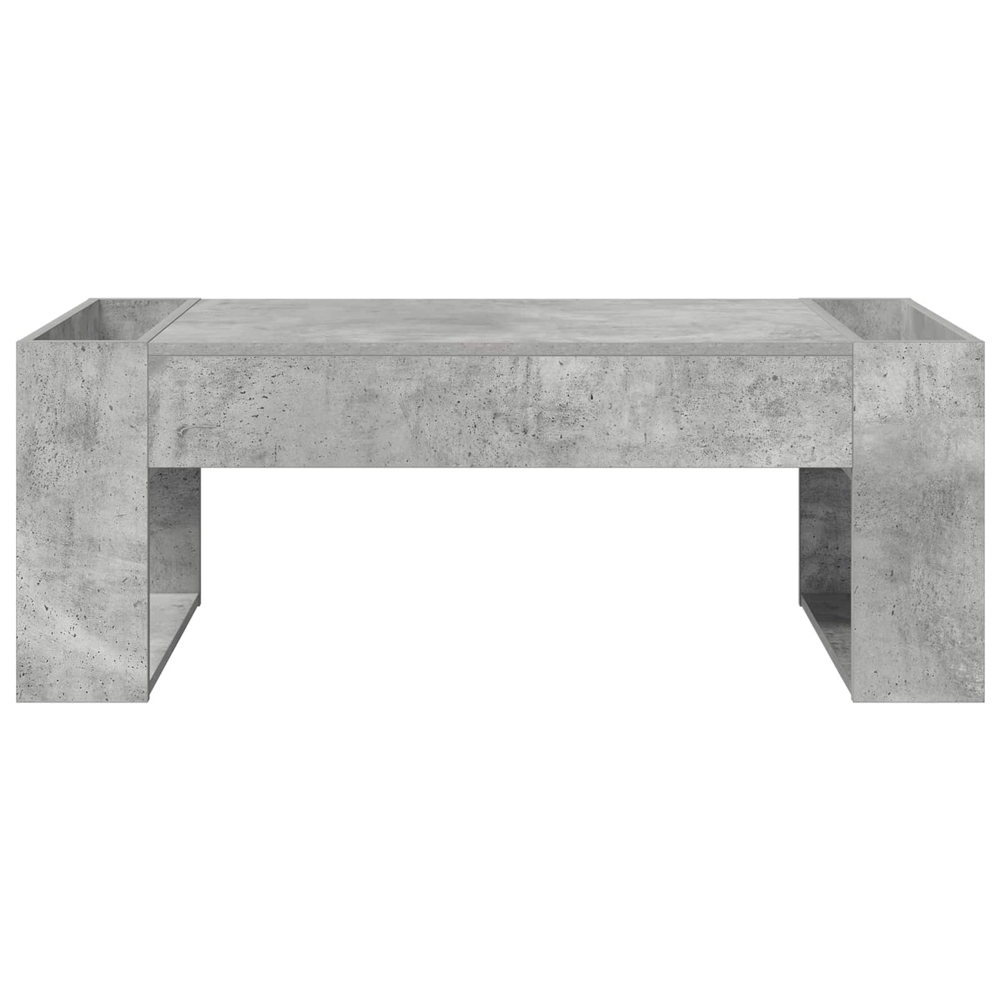 Salontafel Beton Grijs 110 x 50 x 41 cm Bewerkt hout is nu te koop bij PeponiXL, paradijselijk wonen!