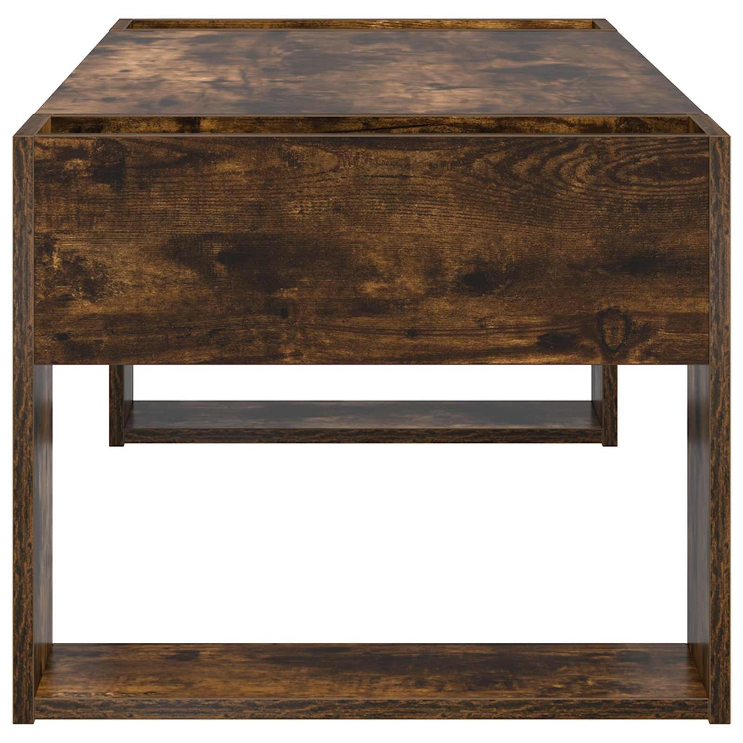 Salontafel Gerookt eiken 110 x 50 x 41 cm Bewerkt hout is nu te koop bij PeponiXL, paradijselijk wonen!