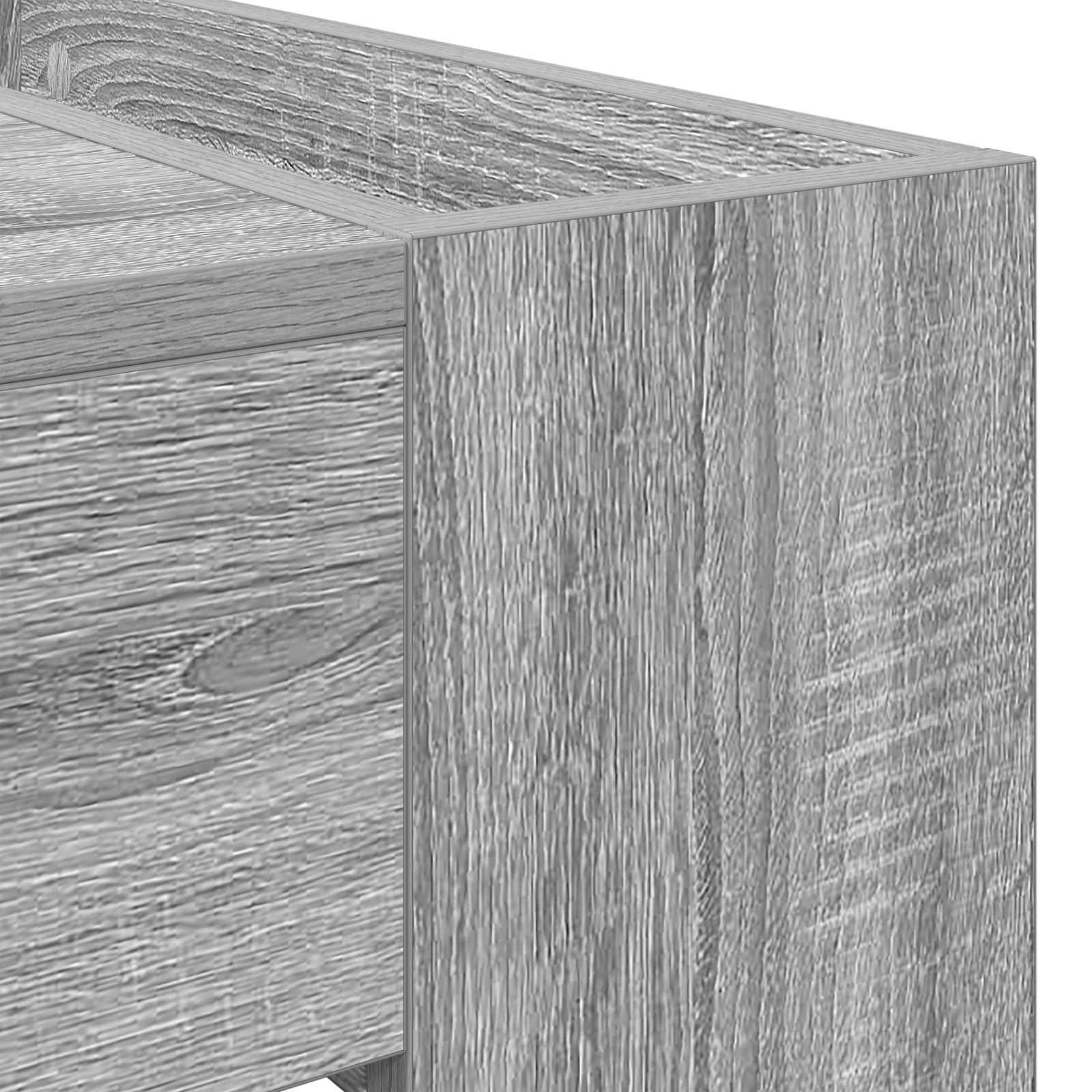 Salontafel Grijs Sonoma 110 x 50 x 41 cm Bewerkt hout is nu te koop bij PeponiXL, paradijselijk wonen!