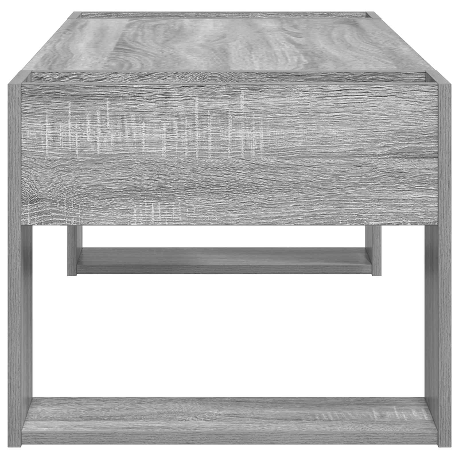 Salontafel Grijs Sonoma 110 x 50 x 41 cm Bewerkt hout is nu te koop bij PeponiXL, paradijselijk wonen!