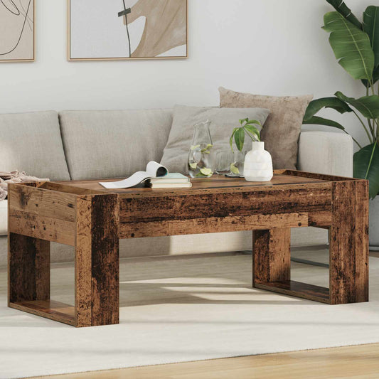 Salontafel Oudhout 110 x 50 x 41 cm Bewerkt hout is nu te koop bij PeponiXL, paradijselijk wonen!