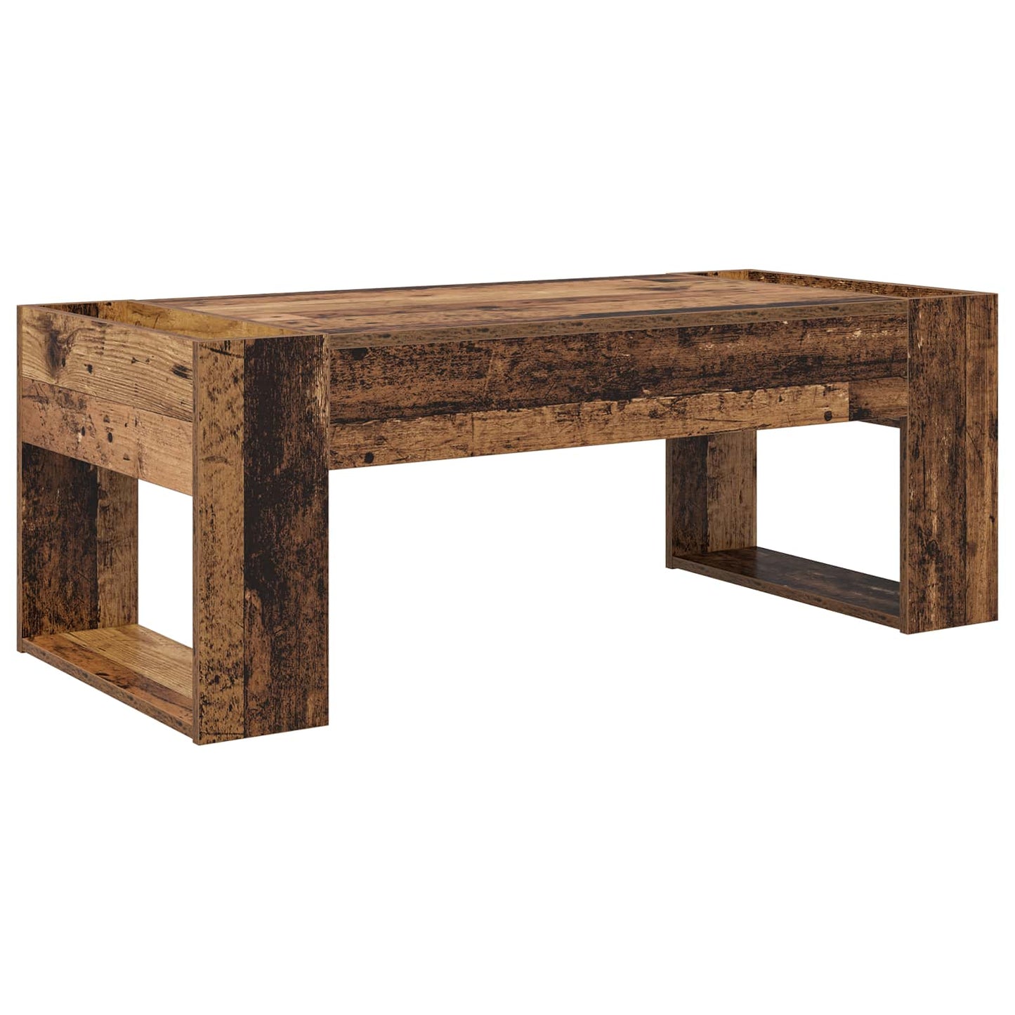 Salontafel Oudhout 110 x 50 x 41 cm Bewerkt hout is nu te koop bij PeponiXL, paradijselijk wonen!