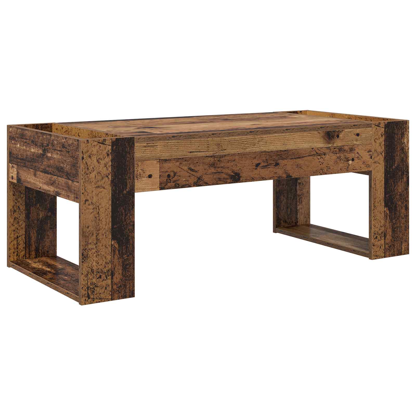 Salontafel Oudhout 110 x 50 x 41 cm Bewerkt hout is nu te koop bij PeponiXL, paradijselijk wonen!