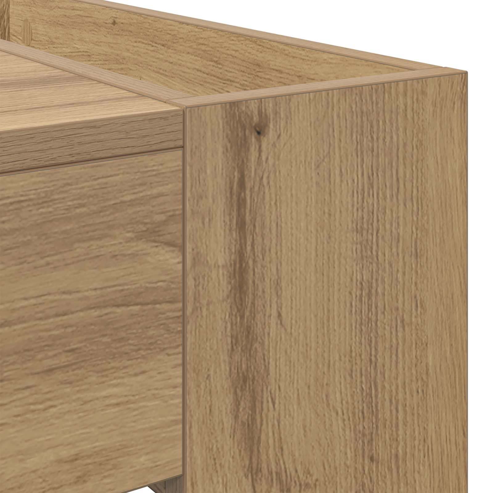 Salontafel Artisan Eiken 110 x 50 x 41 cm Bewerkt hout is nu te koop bij PeponiXL, paradijselijk wonen!