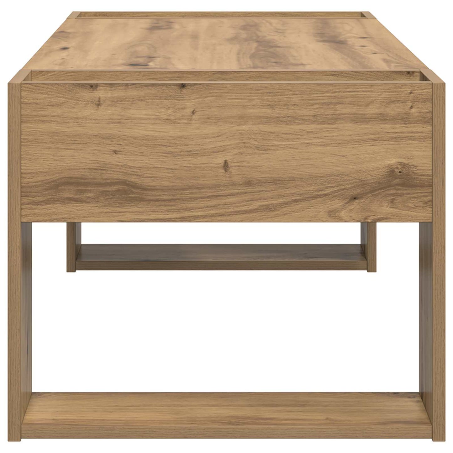 Salontafel Artisan Eiken 110 x 50 x 41 cm Bewerkt hout is nu te koop bij PeponiXL, paradijselijk wonen!