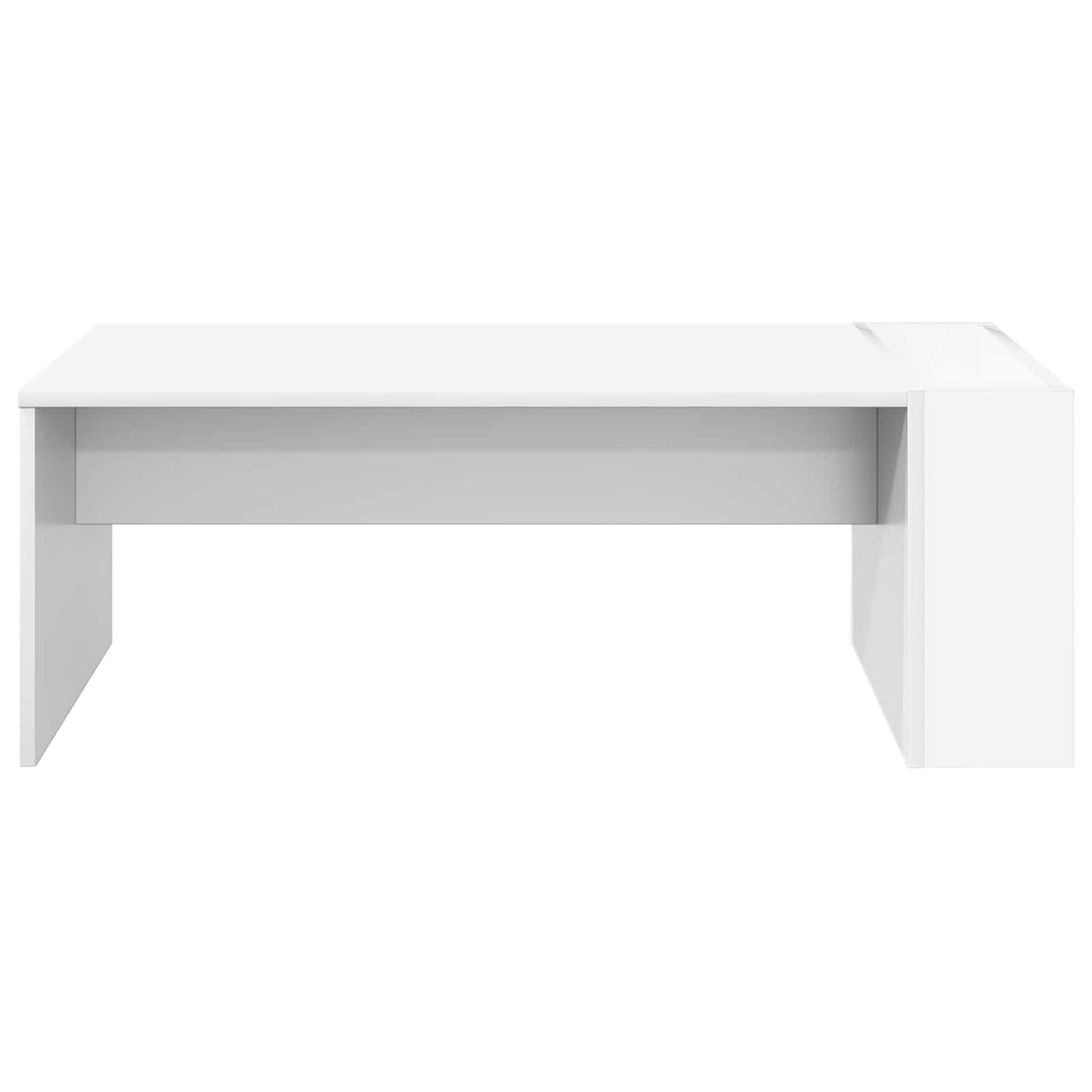 Salontafel Wit 95 x 50 x 34 cm Bewerkt hout is nu te koop bij PeponiXL, paradijselijk wonen!