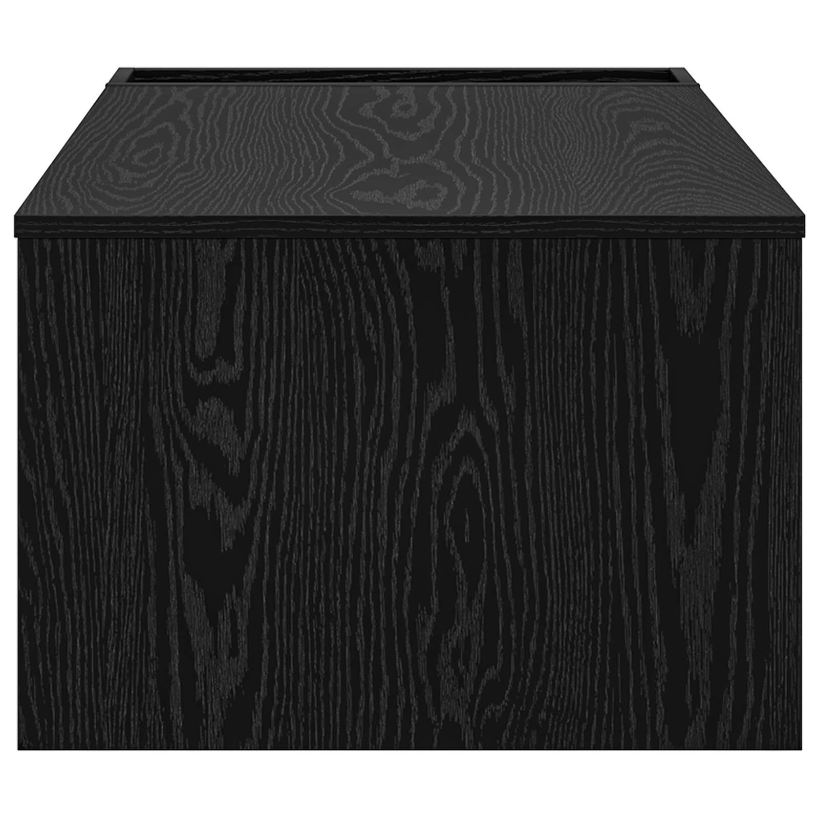 Salontafel Zwart Eiken 95 x 50 x 34 cm Bewerkt hout is nu te koop bij PeponiXL, paradijselijk wonen!