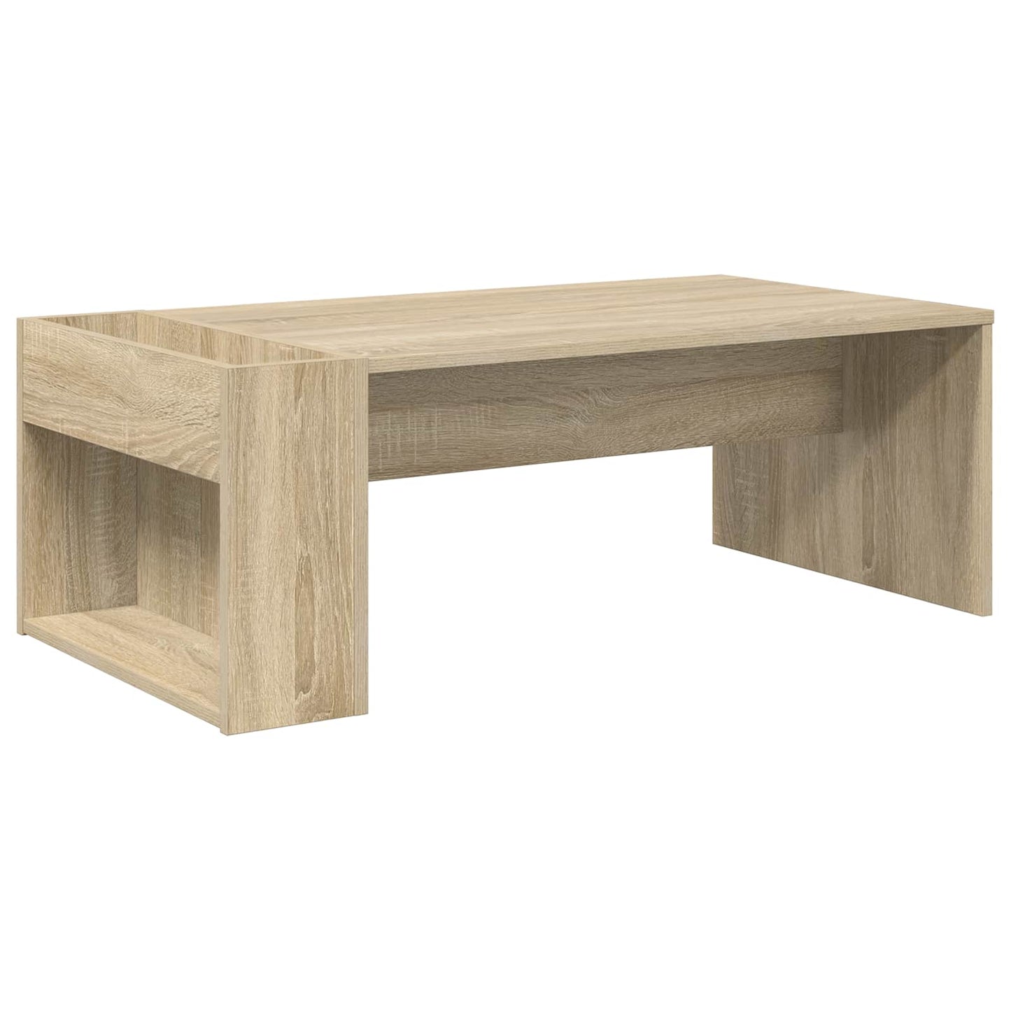 Salontafel Sonoma Eiken 95 x 50 x 34 cm Bewerkt hout is nu te koop bij PeponiXL, paradijselijk wonen!