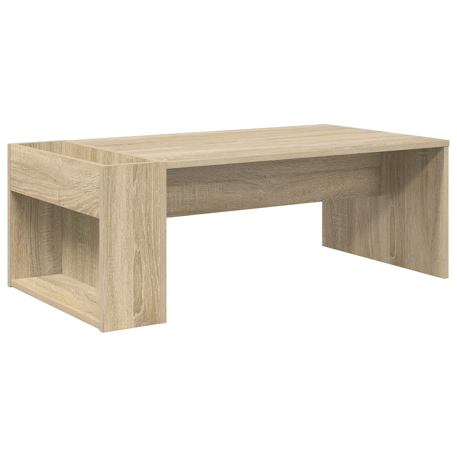 Salontafel Sonoma Eiken 95 x 50 x 34 cm Bewerkt hout is nu te koop bij PeponiXL, paradijselijk wonen!