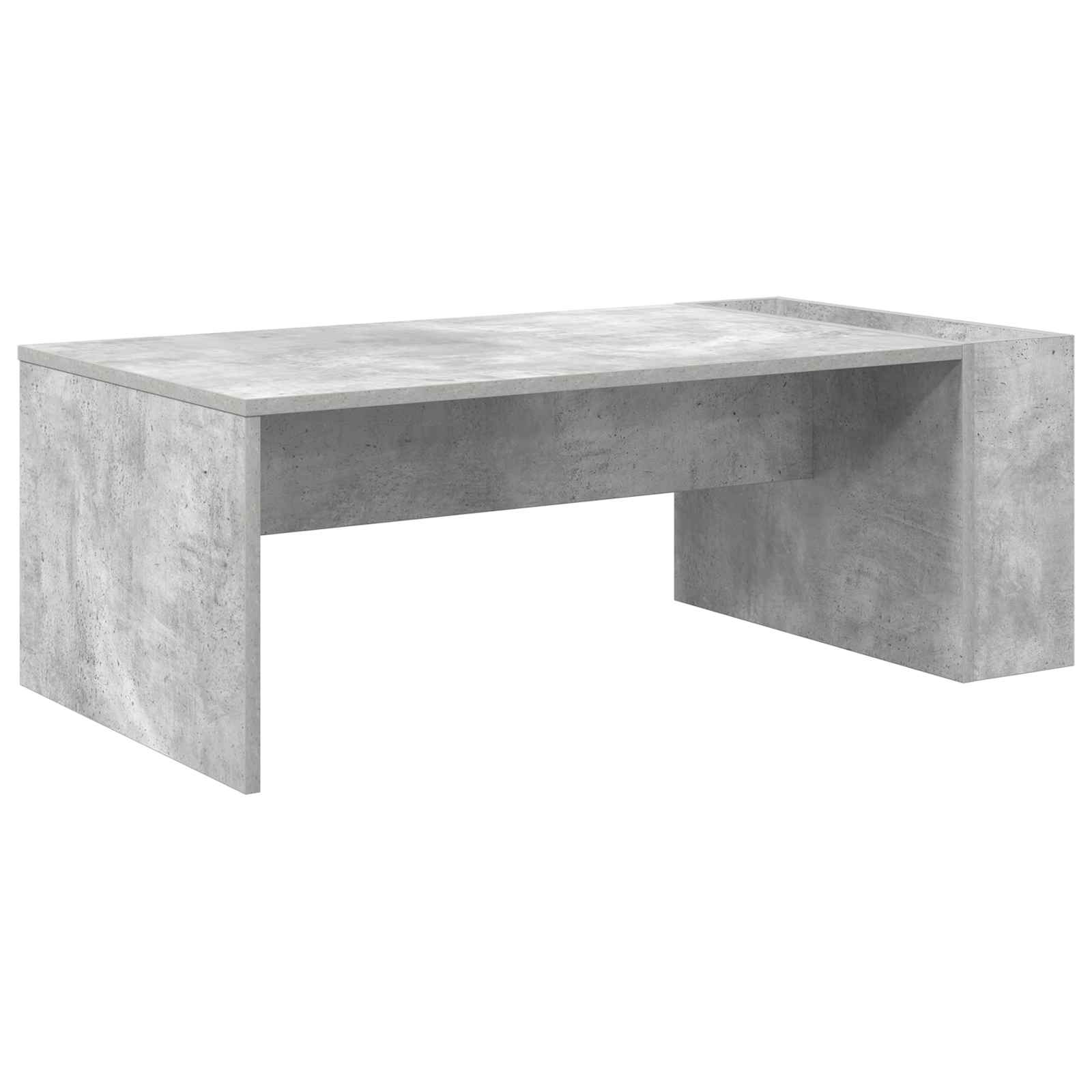 Salontafel Beton Grijs 95 x 50 x 34 cm Bewerkt hout is nu te koop bij PeponiXL, paradijselijk wonen!