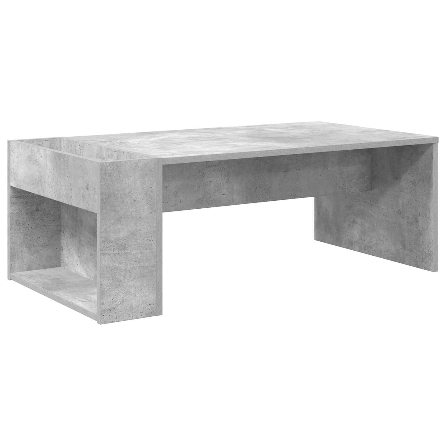 Salontafel Beton Grijs 95 x 50 x 34 cm Bewerkt hout is nu te koop bij PeponiXL, paradijselijk wonen!