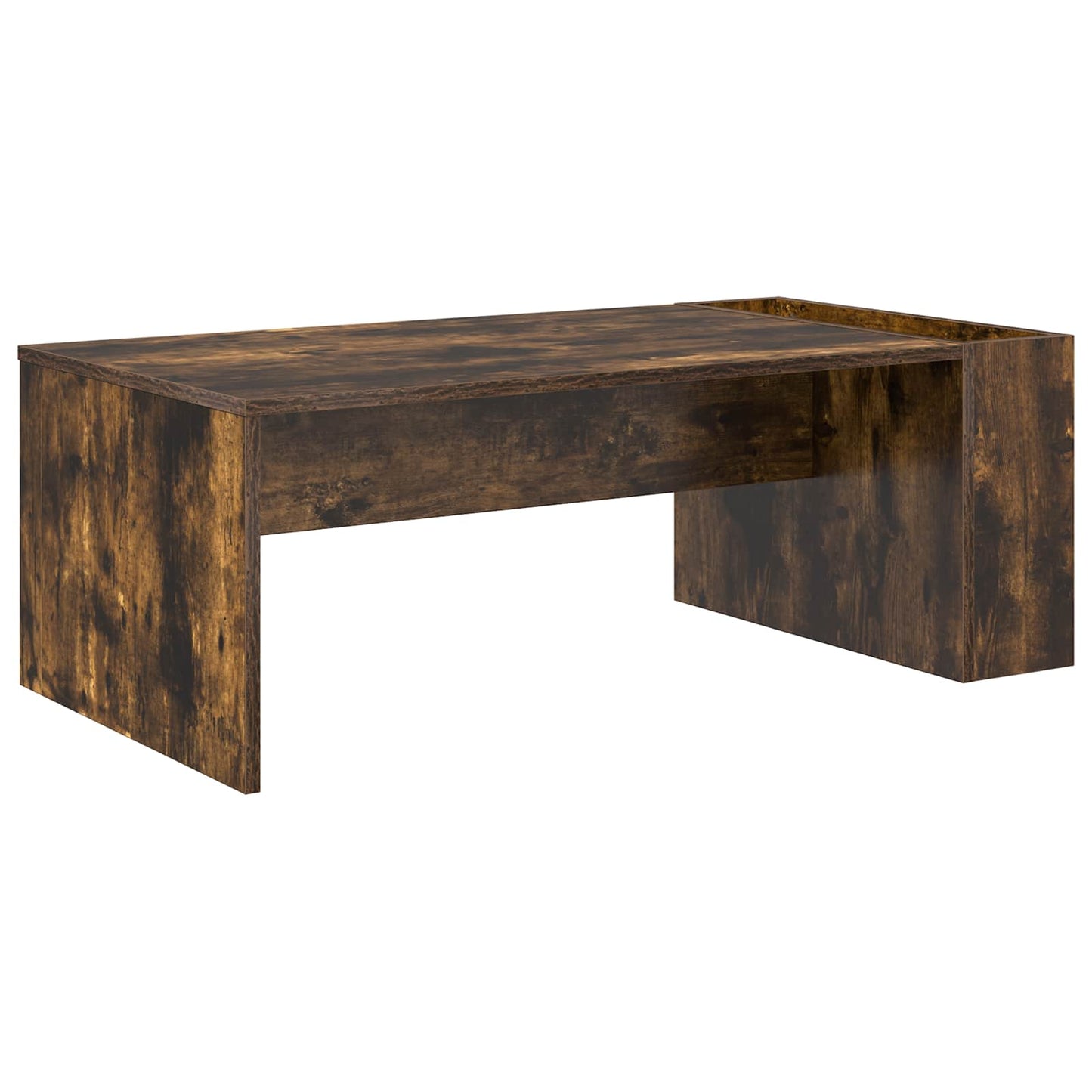 Salontafel Gerookt eiken 95 x 50 x 34 cm Bewerkt hout is nu te koop bij PeponiXL, paradijselijk wonen!