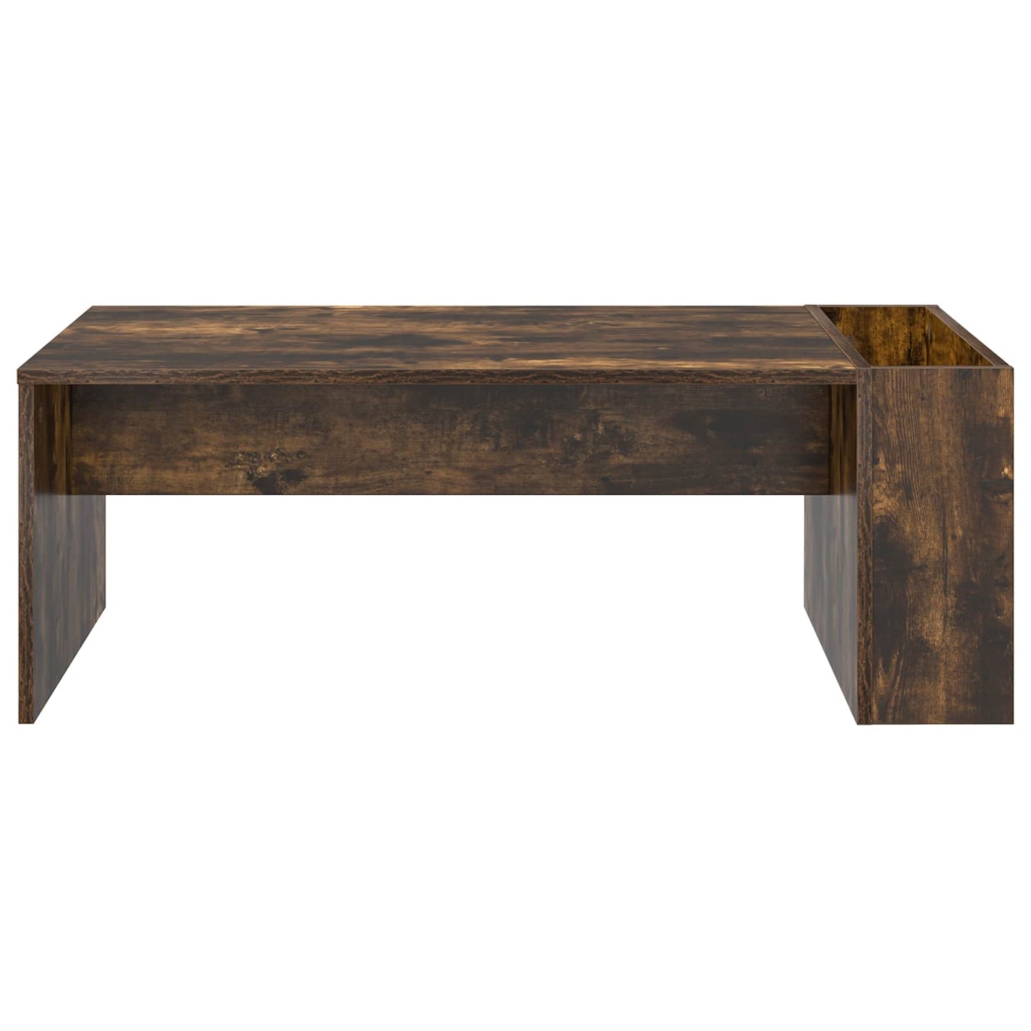 Salontafel Gerookt eiken 95 x 50 x 34 cm Bewerkt hout is nu te koop bij PeponiXL, paradijselijk wonen!