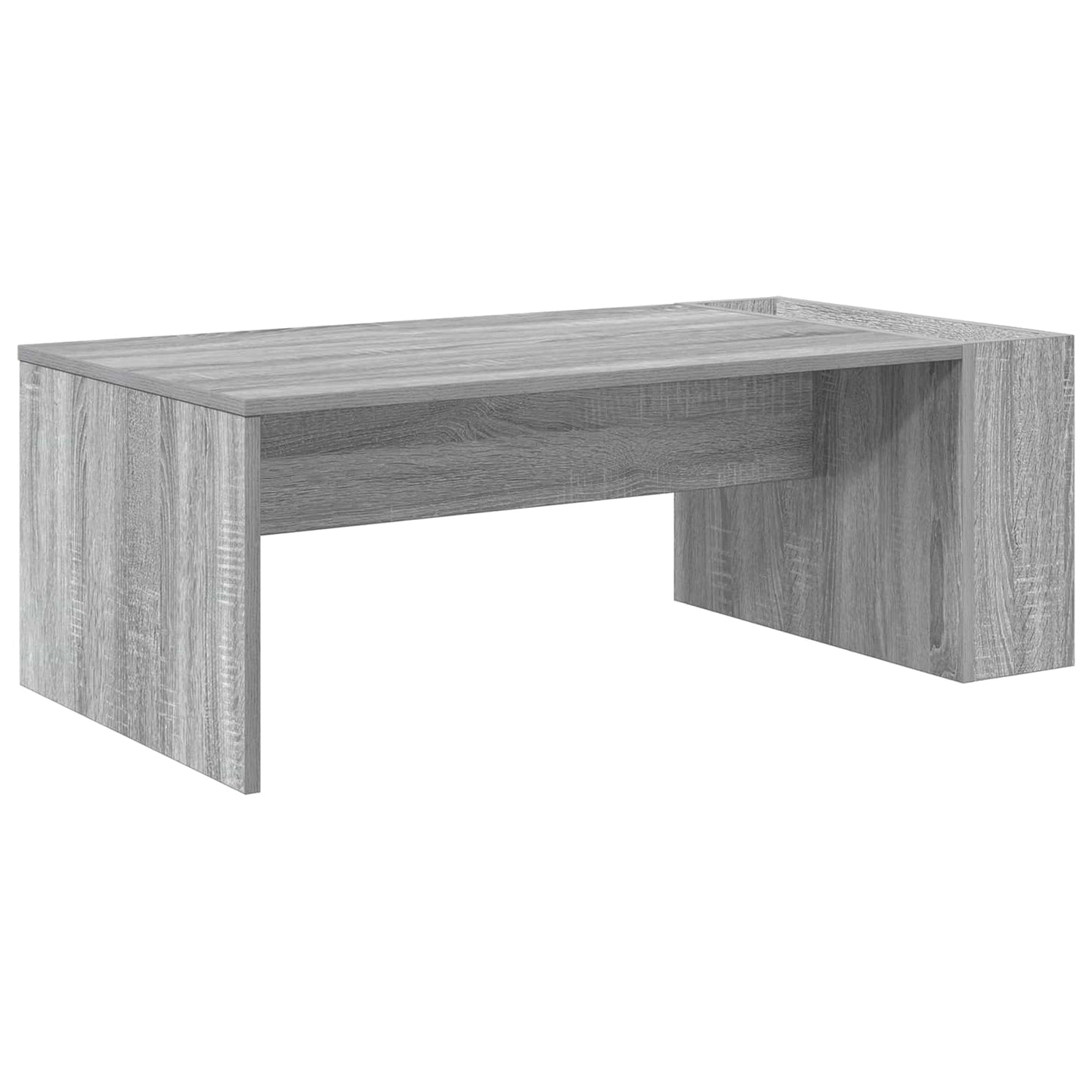 Salontafel Grijs Sonoma 95 x 50 x 34 cm Bewerkt hout is nu te koop bij PeponiXL, paradijselijk wonen!