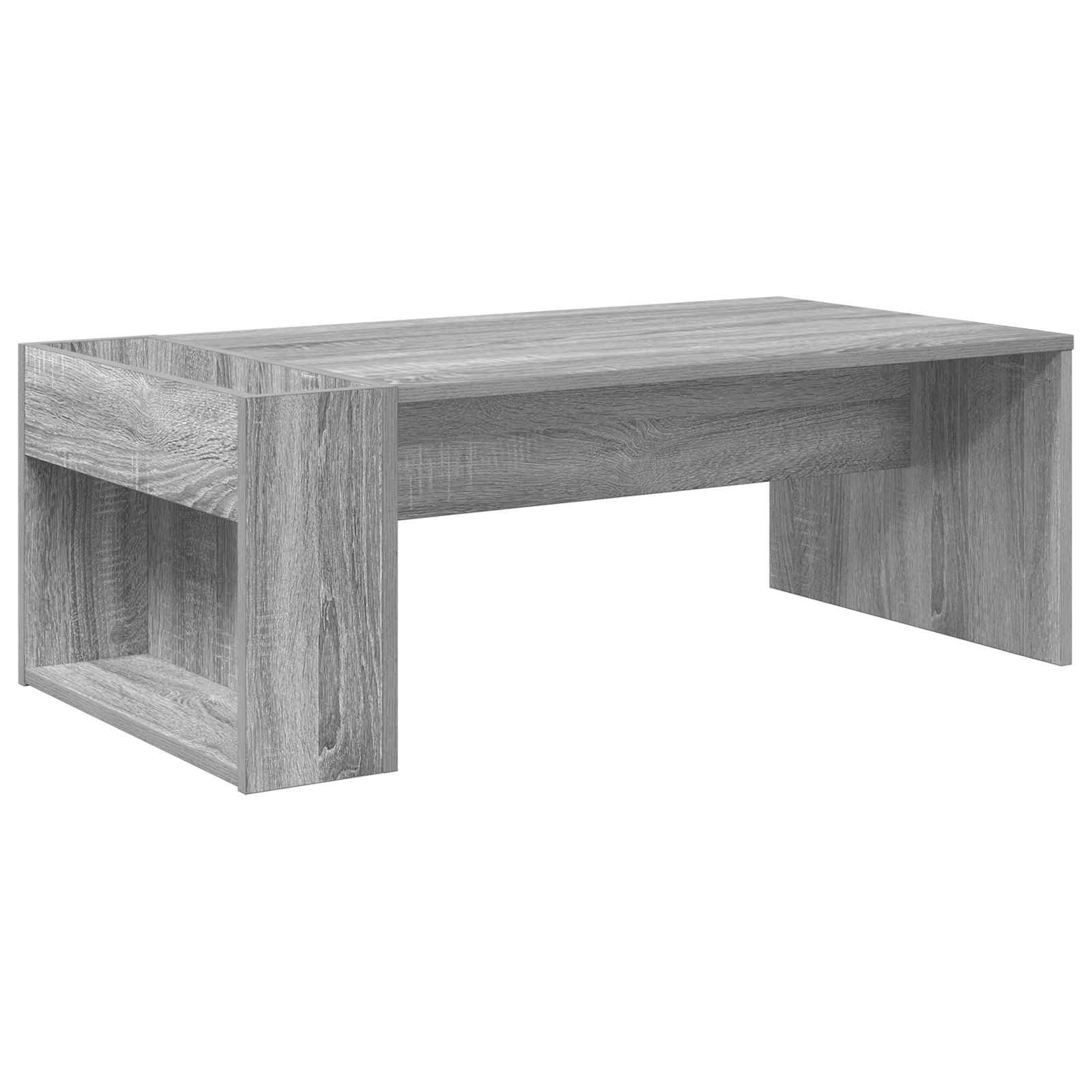 Salontafel Grijs Sonoma 95 x 50 x 34 cm Bewerkt hout is nu te koop bij PeponiXL, paradijselijk wonen!