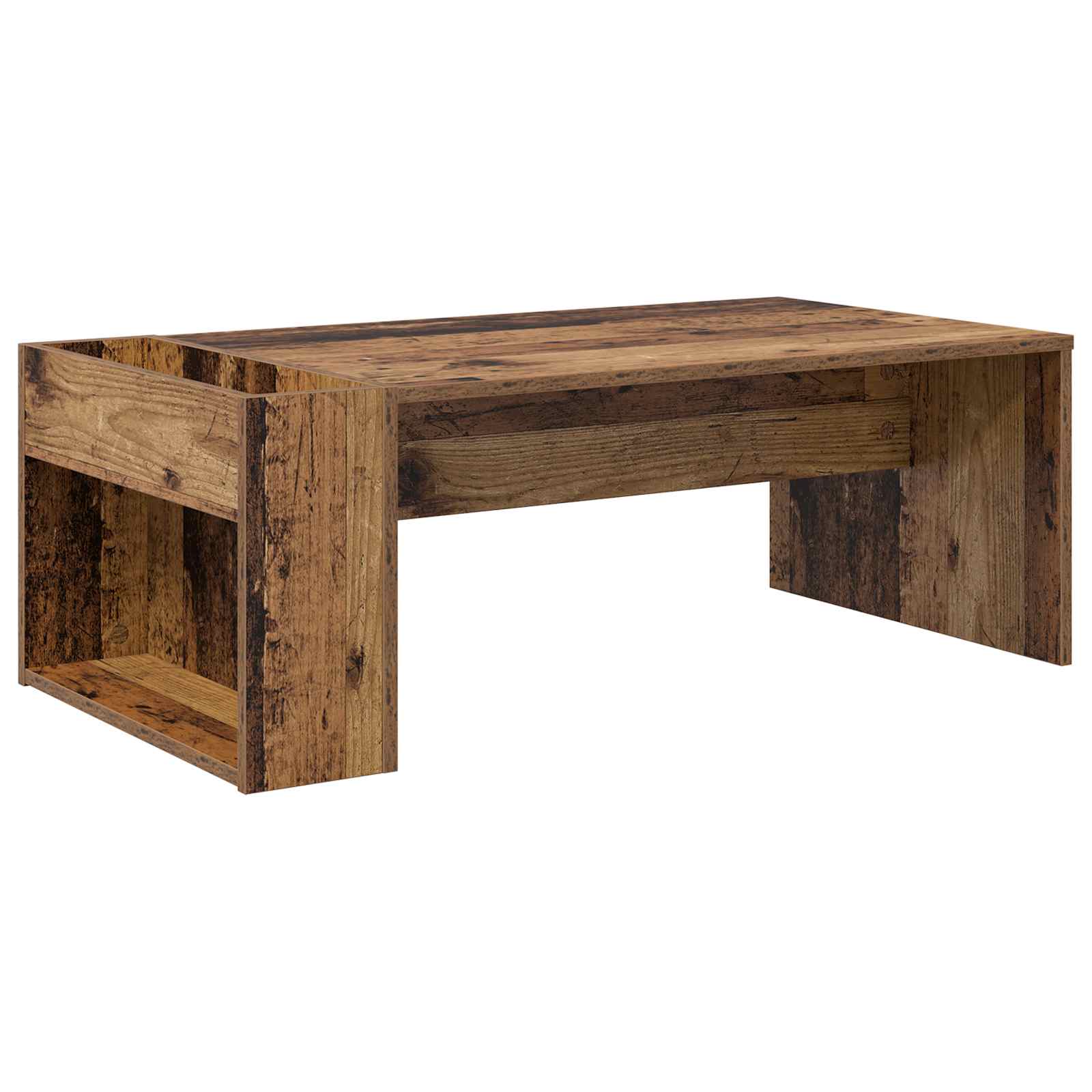 Salontafel Oudhout 95 x 50 x 34 cm Bewerkt hout is nu te koop bij PeponiXL, paradijselijk wonen!